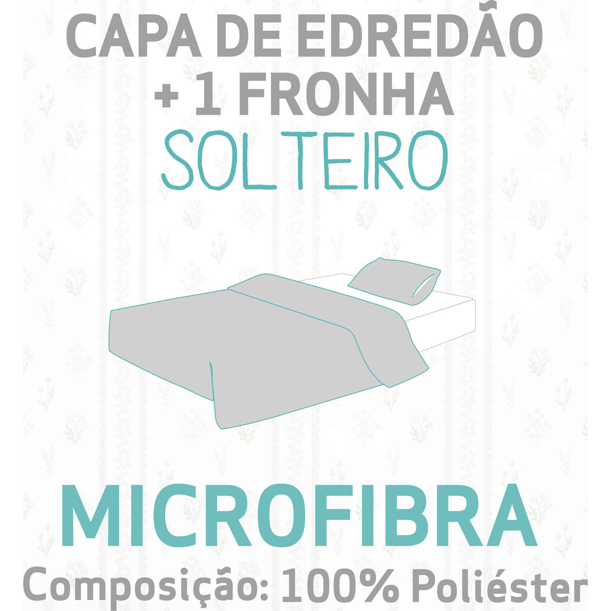 Conjunto Capa Edredão Microfibra Conjunto Capa Edredão Microfibra