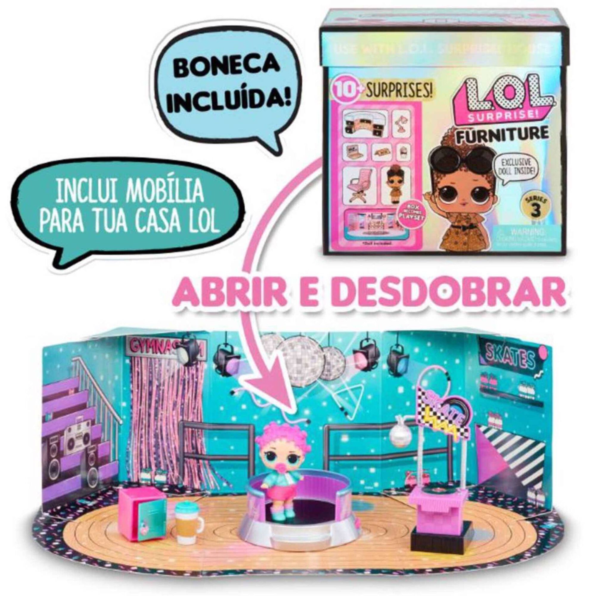 Boneca L.O.L. Surprise! e Furniture Pack (vários modelos) Boneca L.O.L. Surprise! e Furniture Pack (vários modelos)