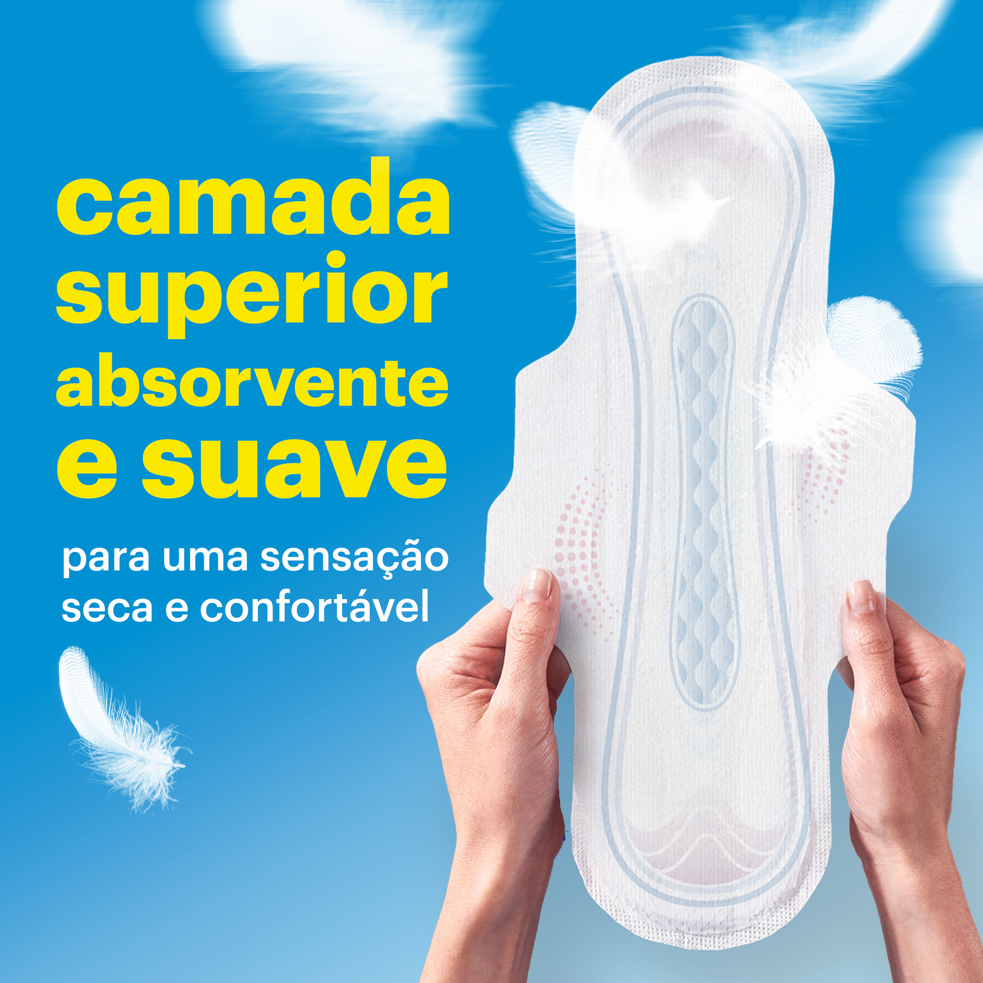 Pensos Higi&eacute;nicos Cottonlike Normal com Abas Evax