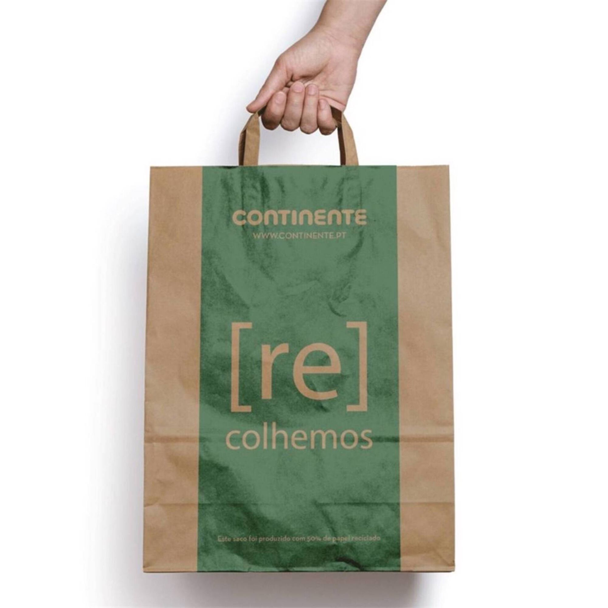 Saco Compras Reutilizável Papel