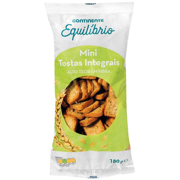Mini Tostas Integrais Continente Equilíbrio