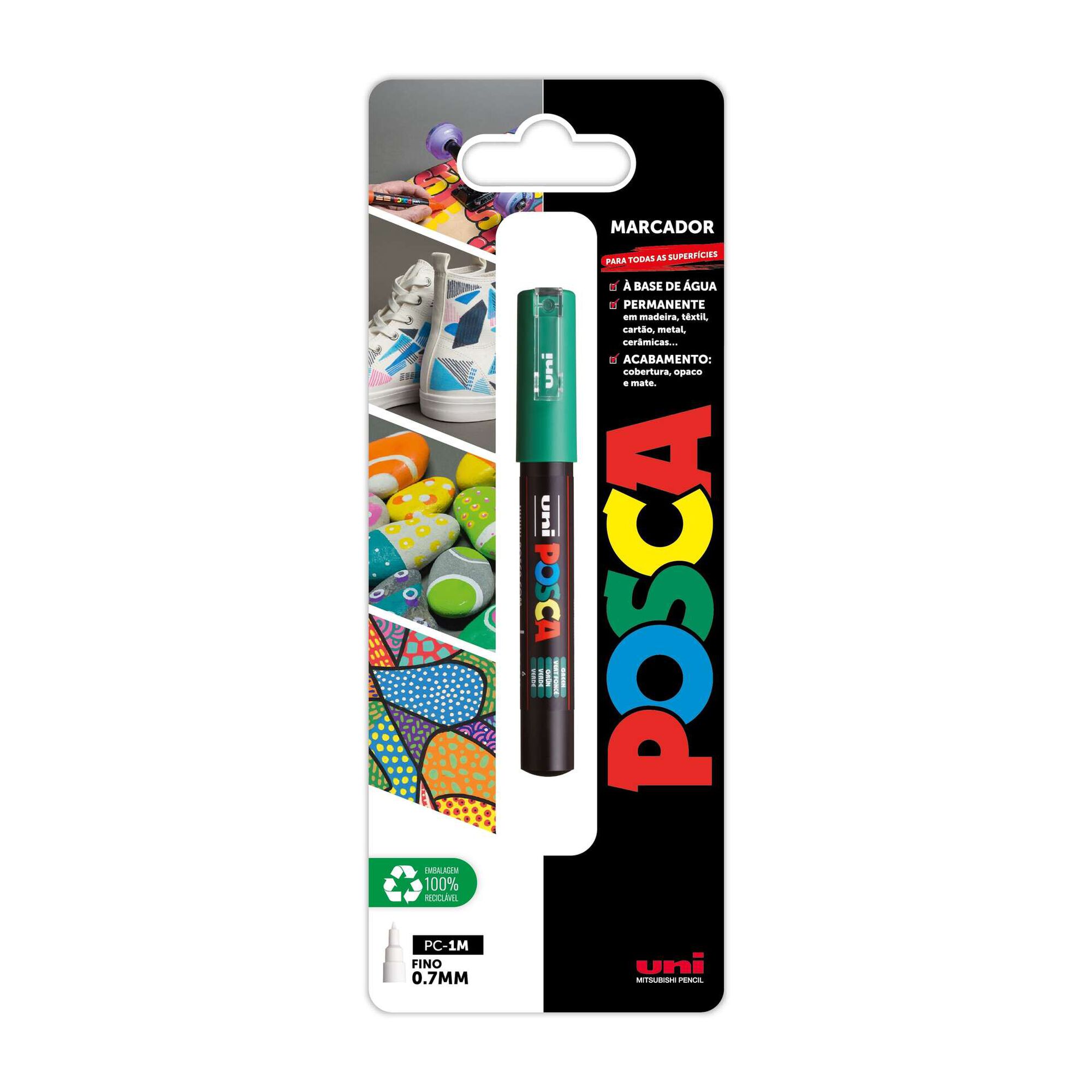 Marcador Permanente Posca PC-1M (várias cores)