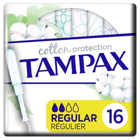 Tamp&atilde;o com Aplicador Cotton Protection Regular Tampax