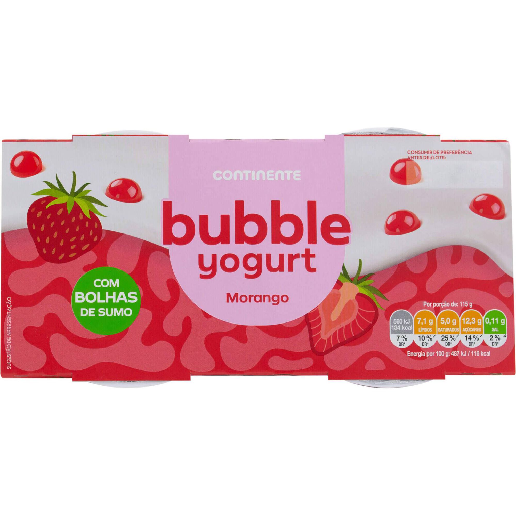Bubble Yogurt de Morango
