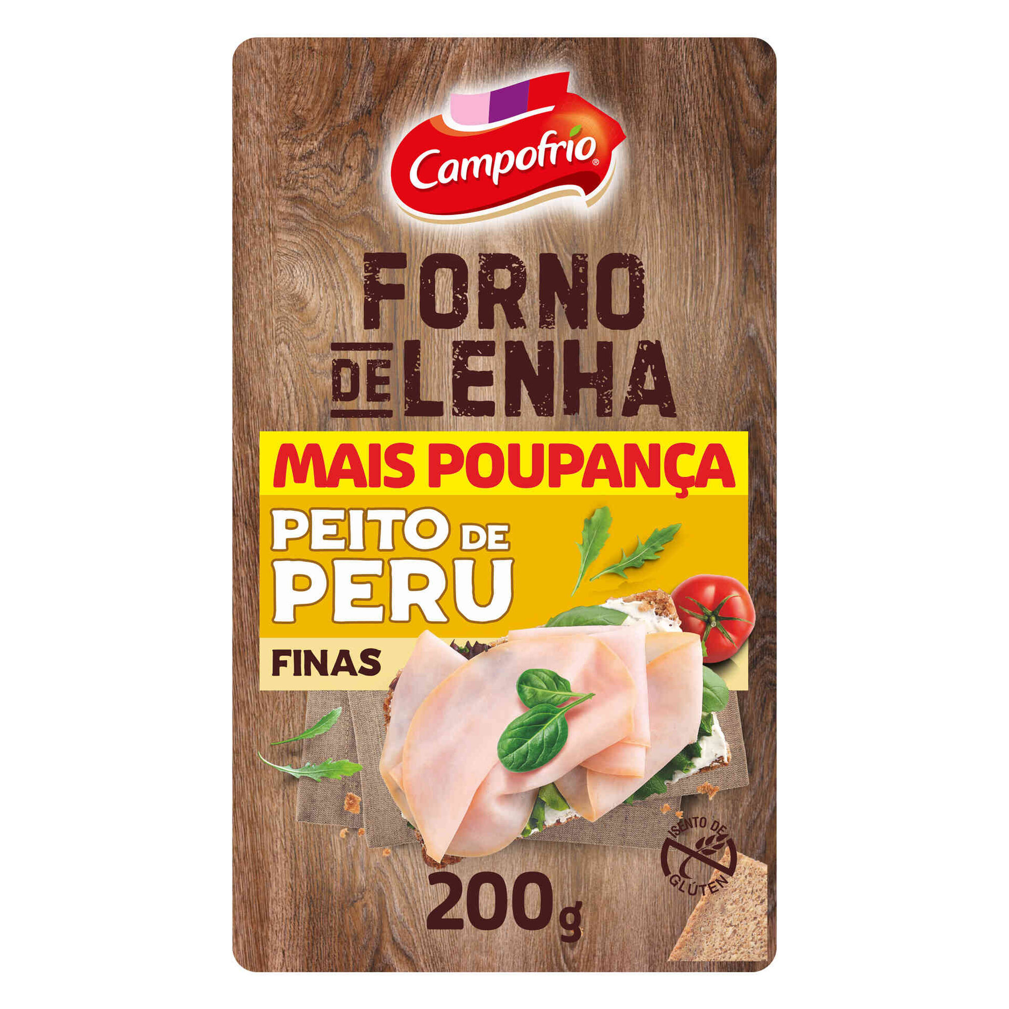 Fiambre de Peito de Peru Forno de Lenha Fatias Finas