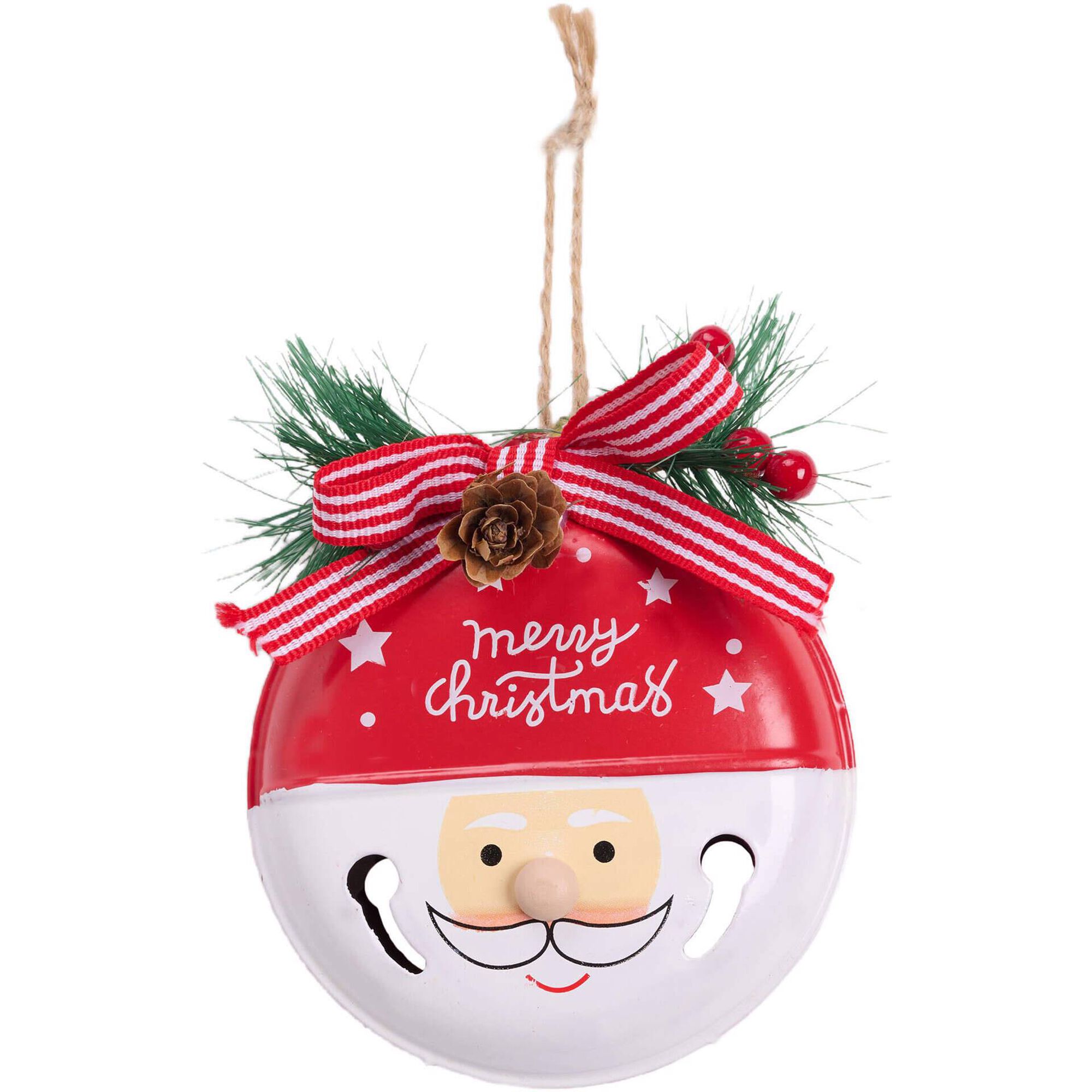 Ornamento Metal Guizo Santa