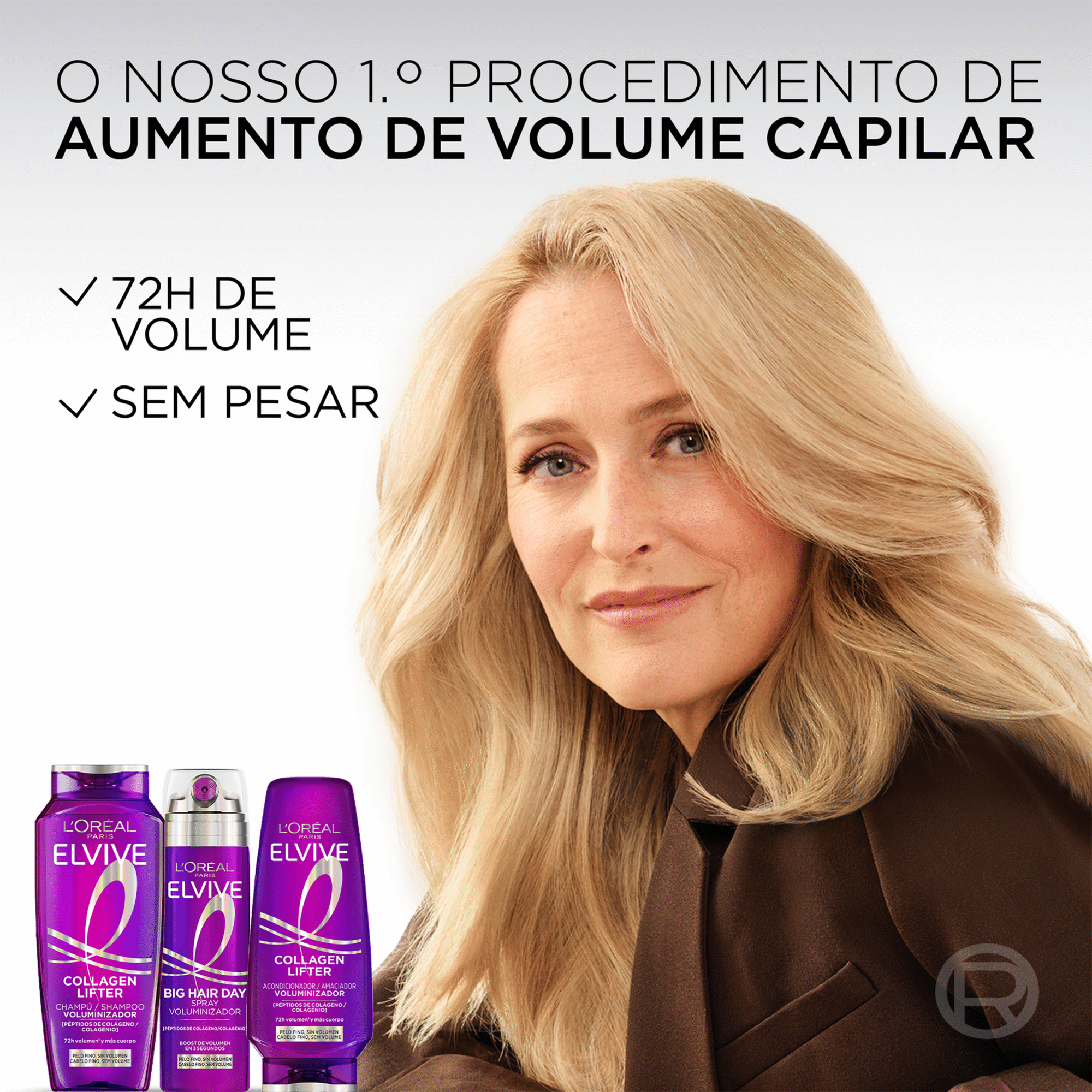 Champ&ocirc; Volumizador Collagen Lifter L'Or&eacute;al Paris Elvive