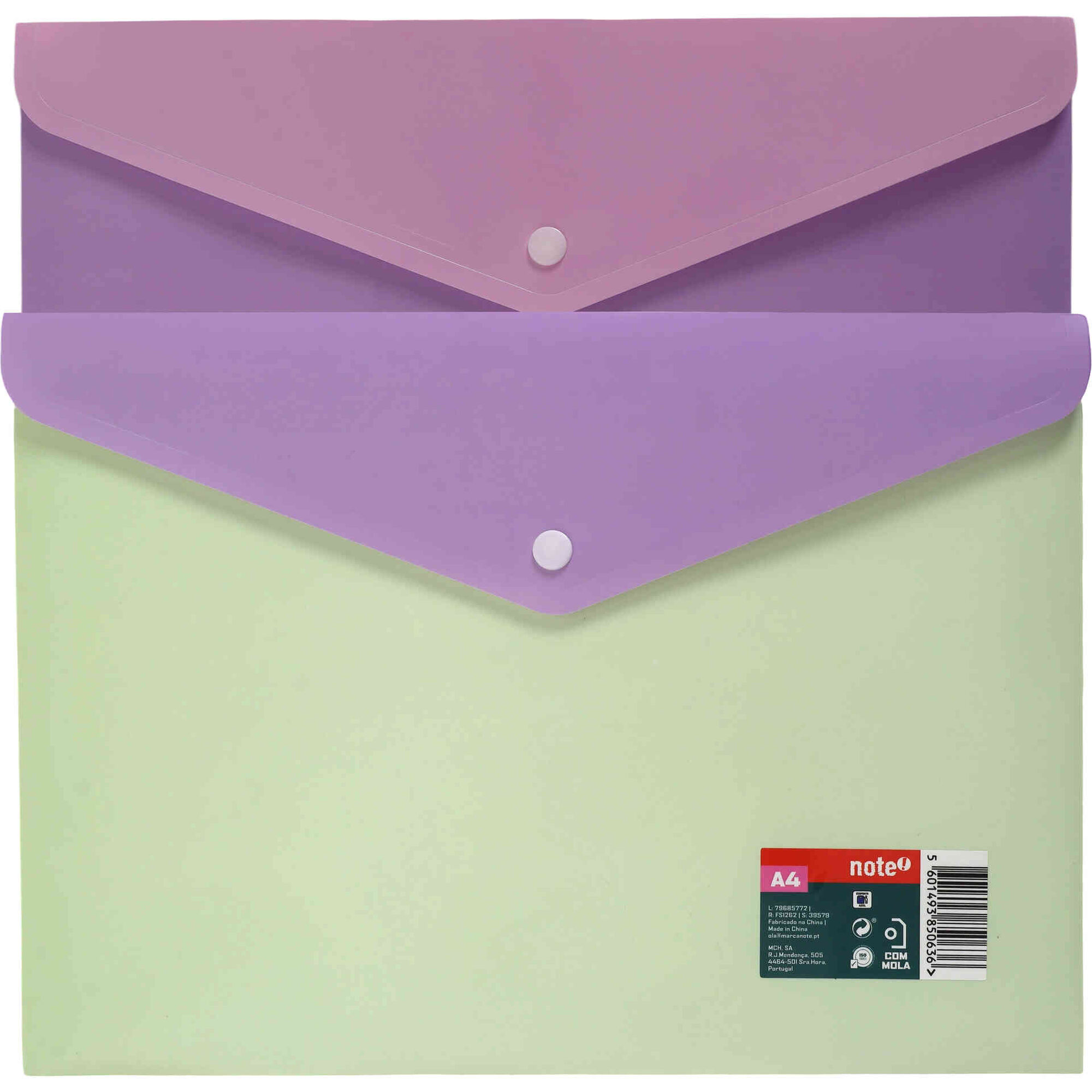 Classificador Envelope A4 com Mola (v&aacute;rias cores) Note!