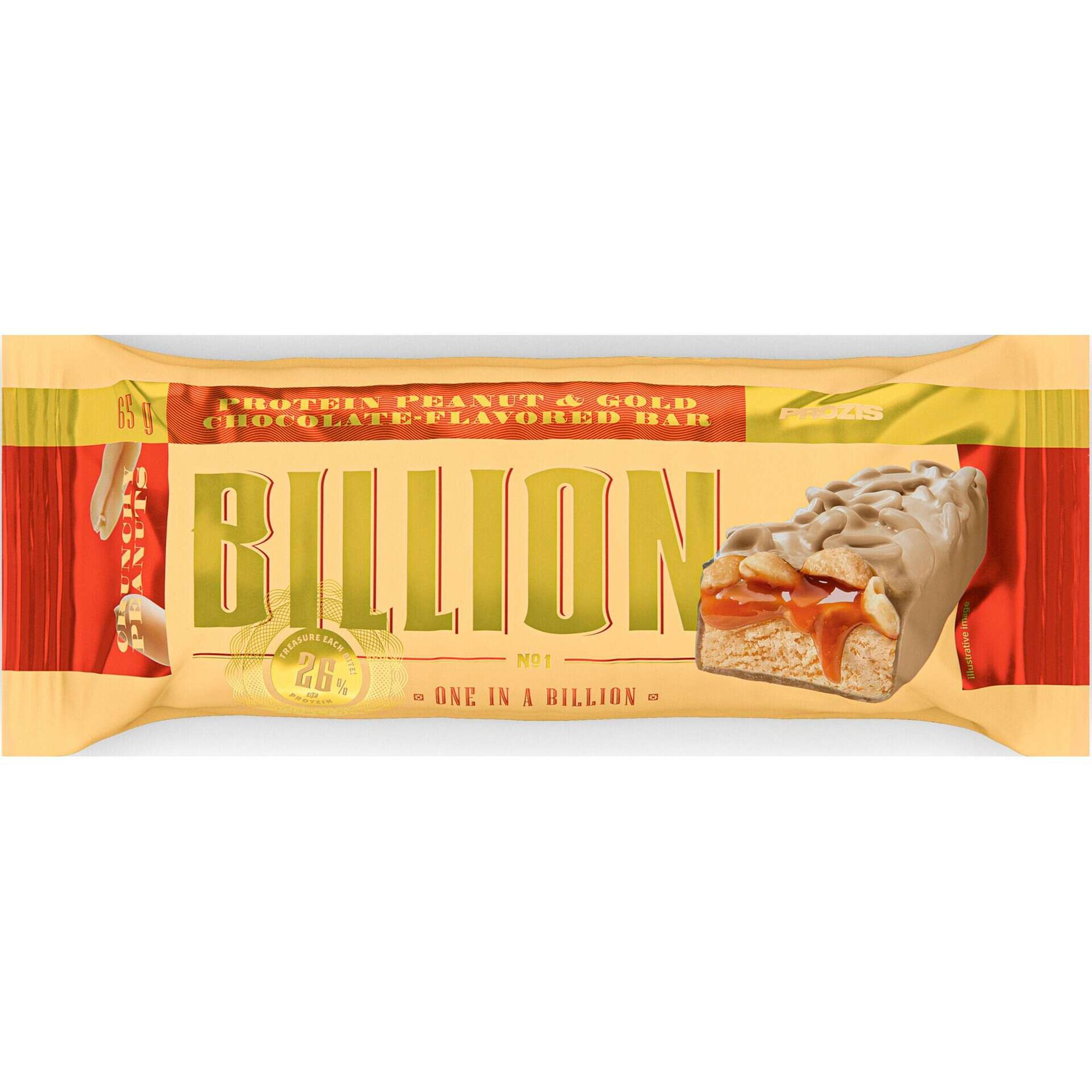Barra Prote&iacute;na Billion Amendoim e Chocolate Prozis