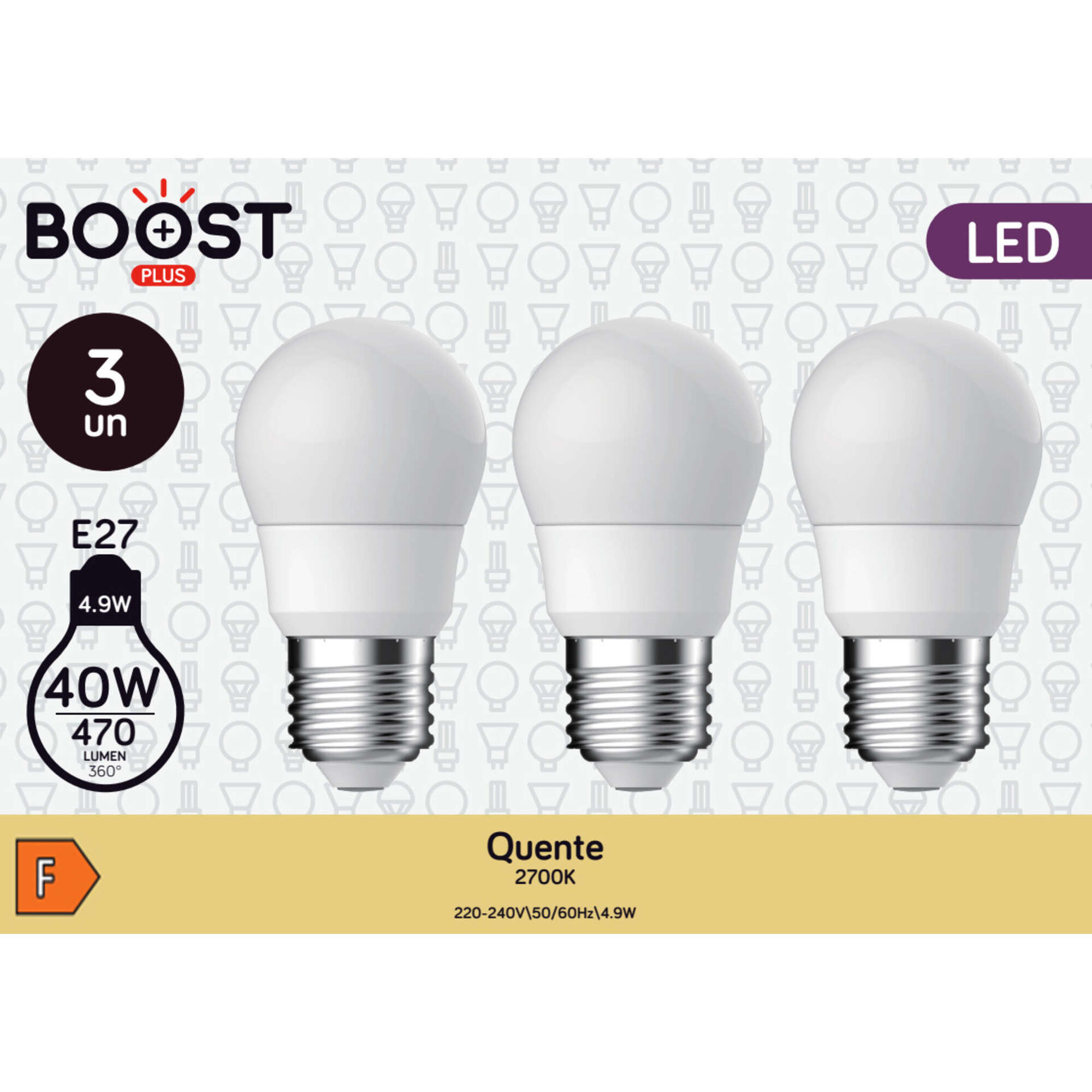 Lâmpada LED Standard E27 2700K 40W Lâmpada LED Standard E27 2700K 40W