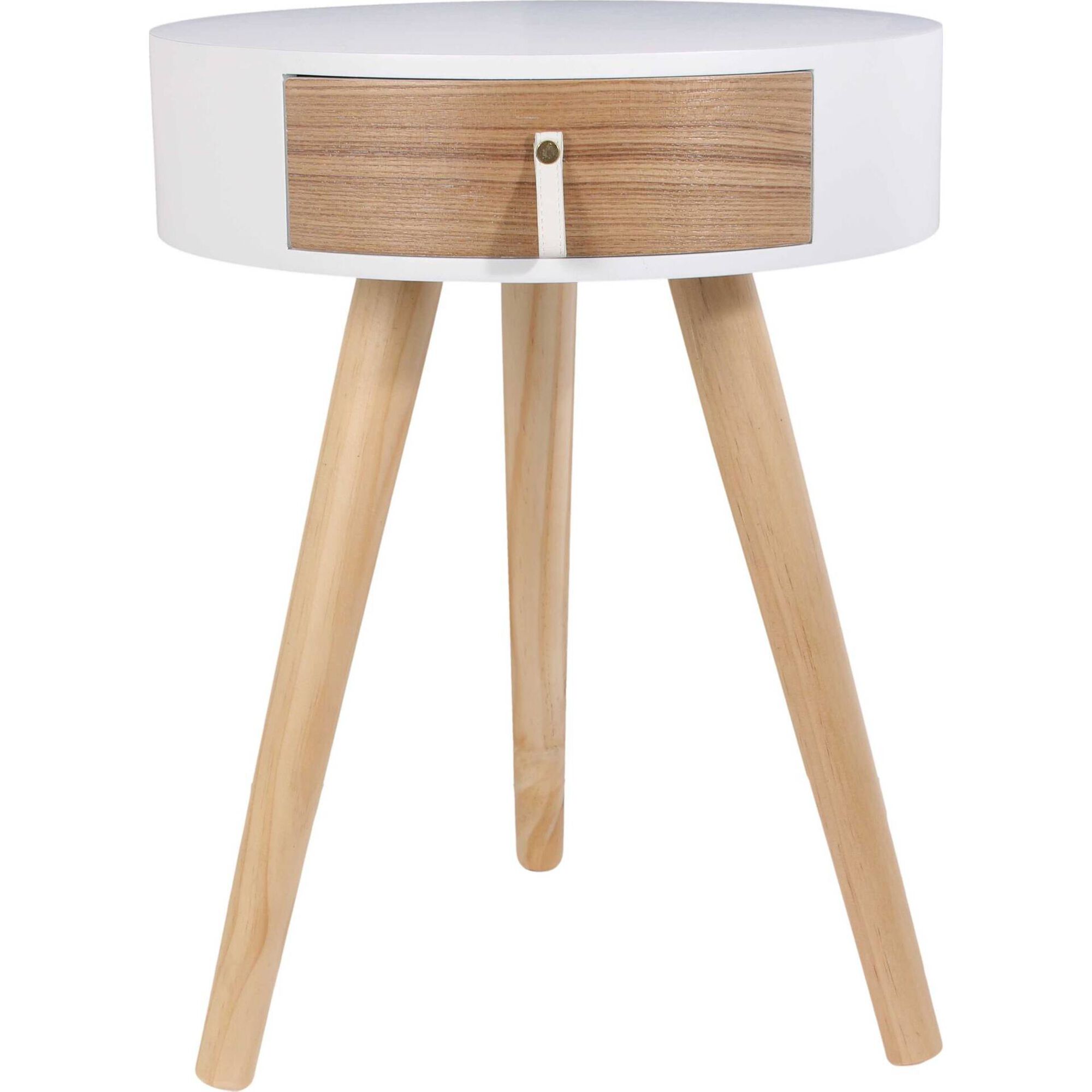 Mesa de Cabeceira Branca Nora
