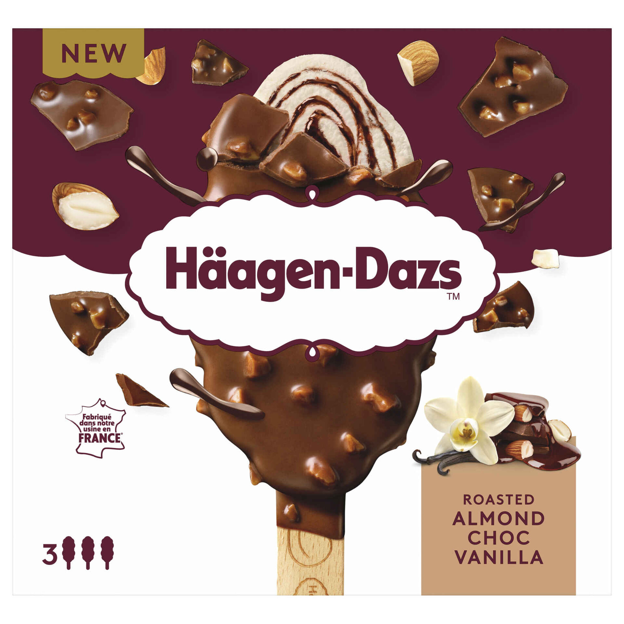 Gelado Roasted Almond H&auml;agen-Dazs