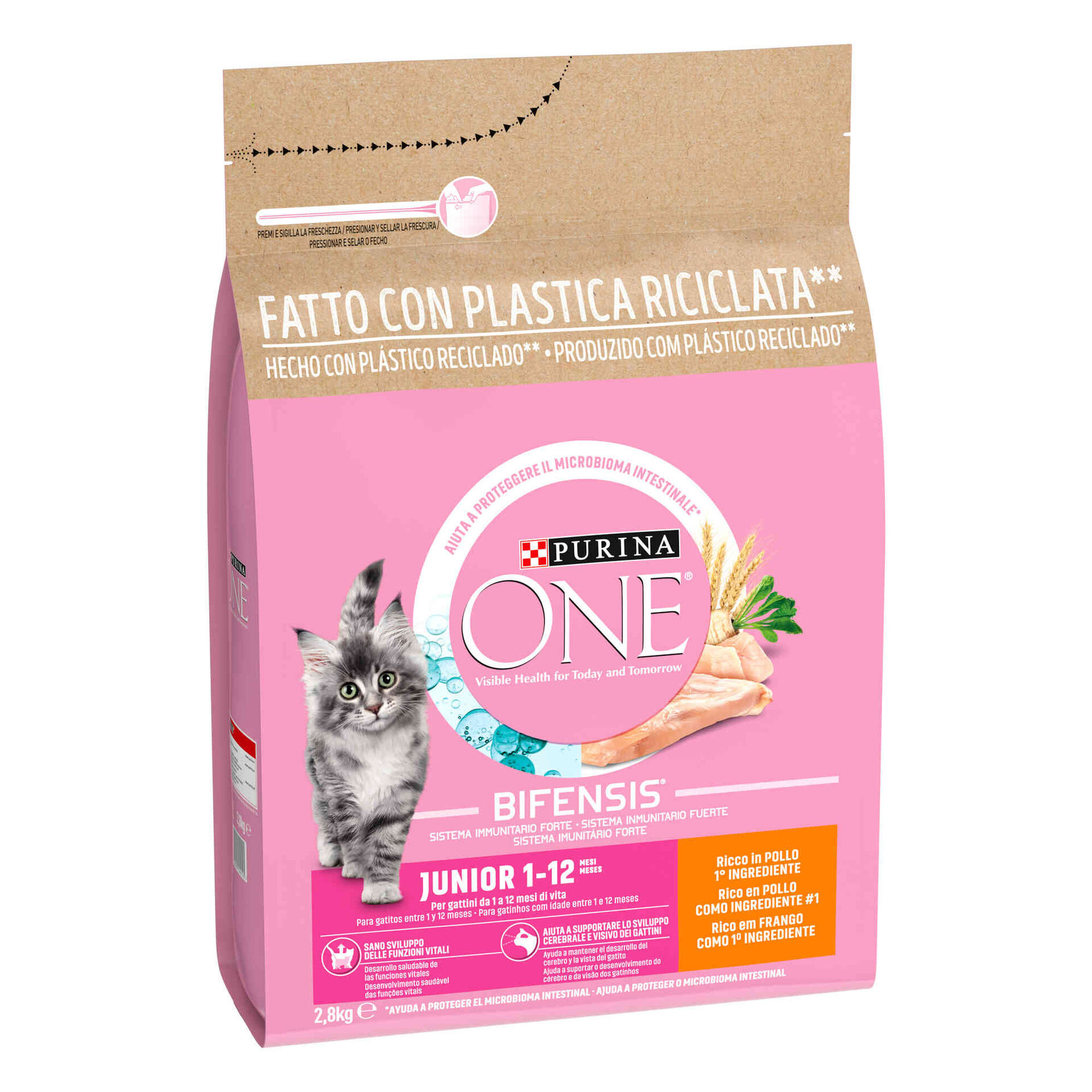 Ra&ccedil;&atilde;o para Gato J&uacute;nior Frango Purina One