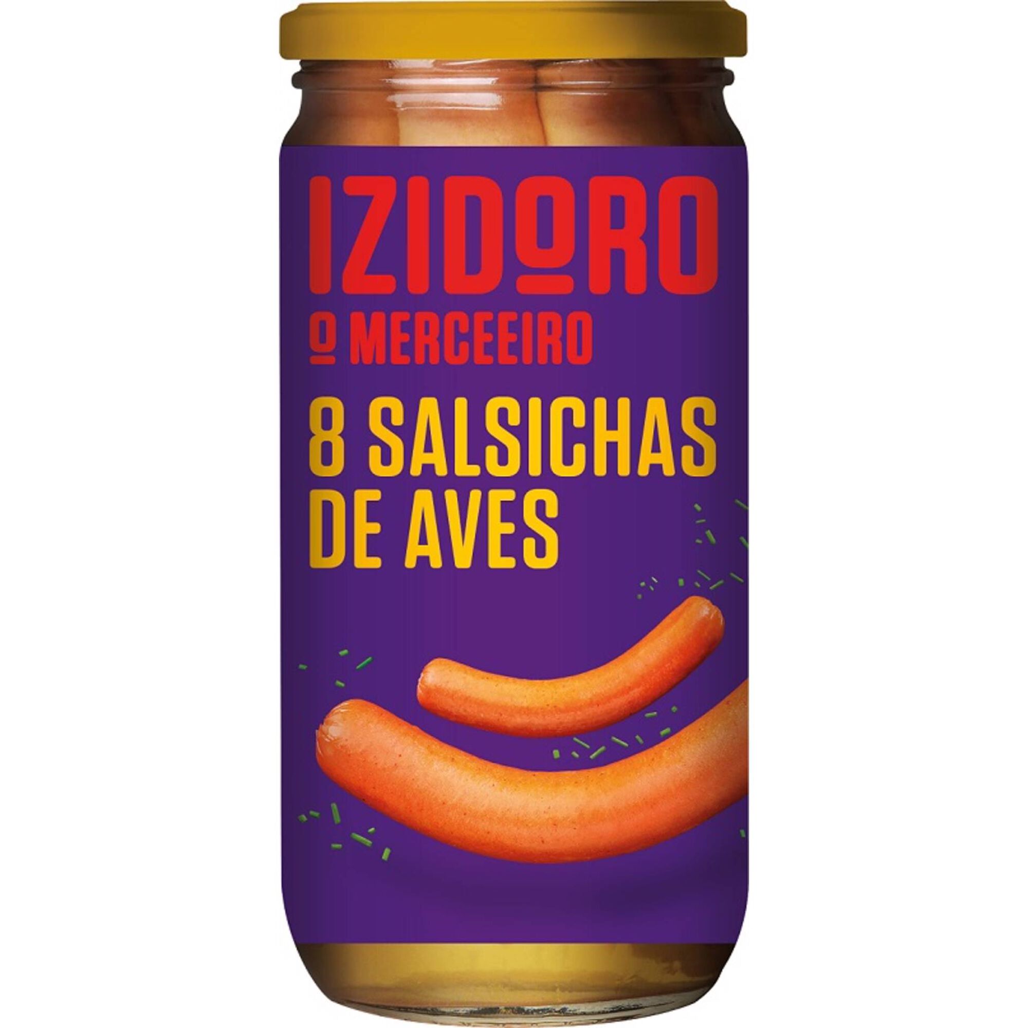 Salsichas de Aves Frasco 8 un