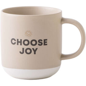Caneca 365ml Bege Choose Joy Kasa