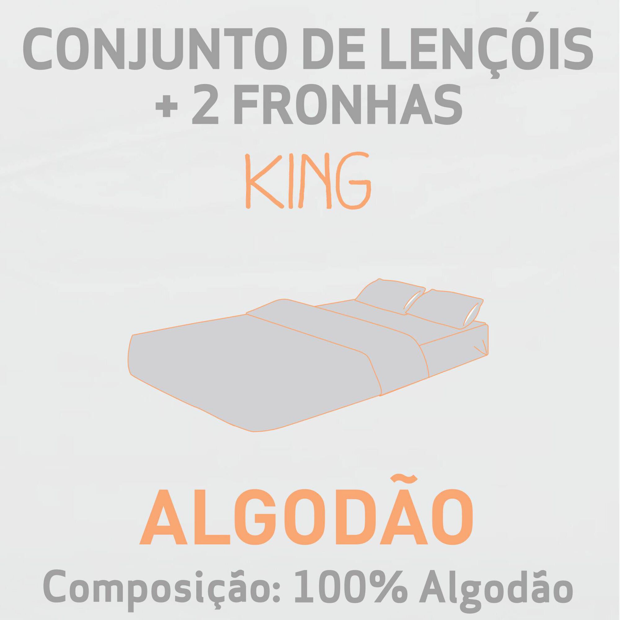 Conjunto Len&ccedil;&oacute;is Algod&atilde;o 260x280cm Verde Kasa