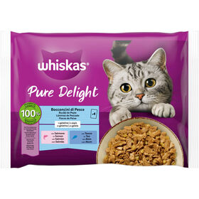 Comida H&uacute;mida para Gato Adulto Delight Peixe Whiskas