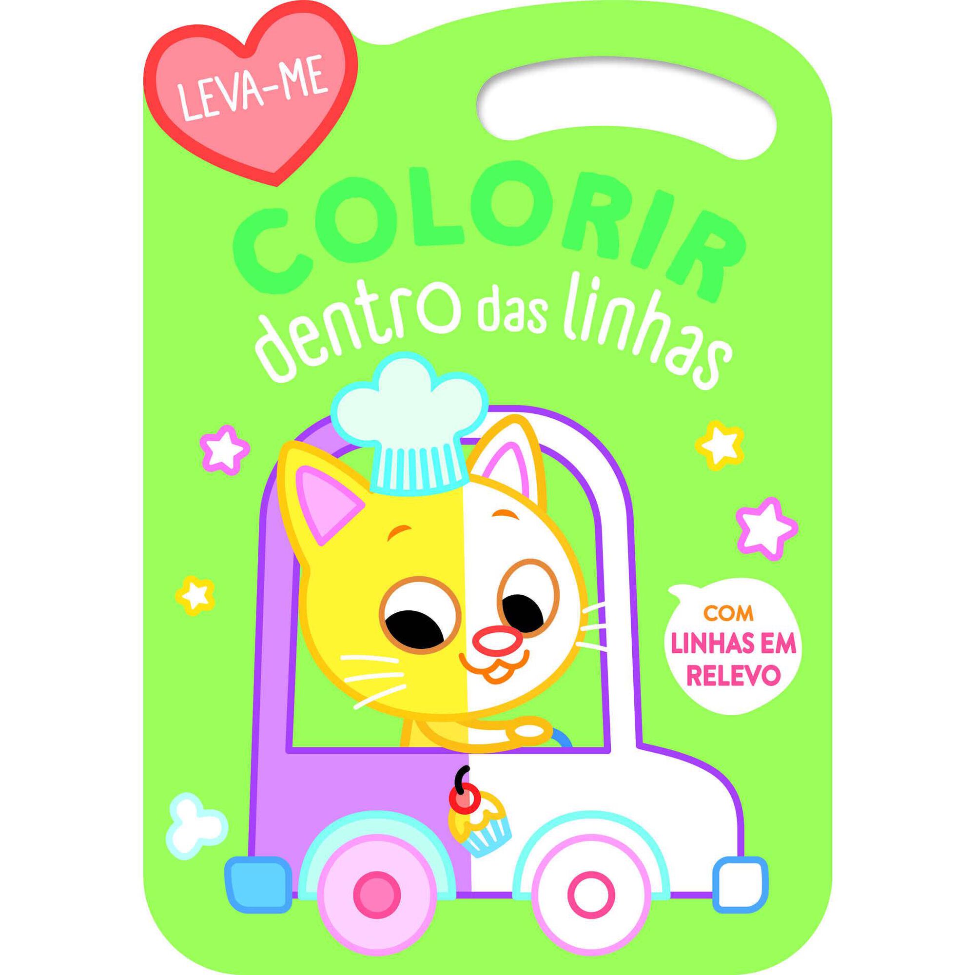 Colorir Dentro das Linhas - Gato Verde