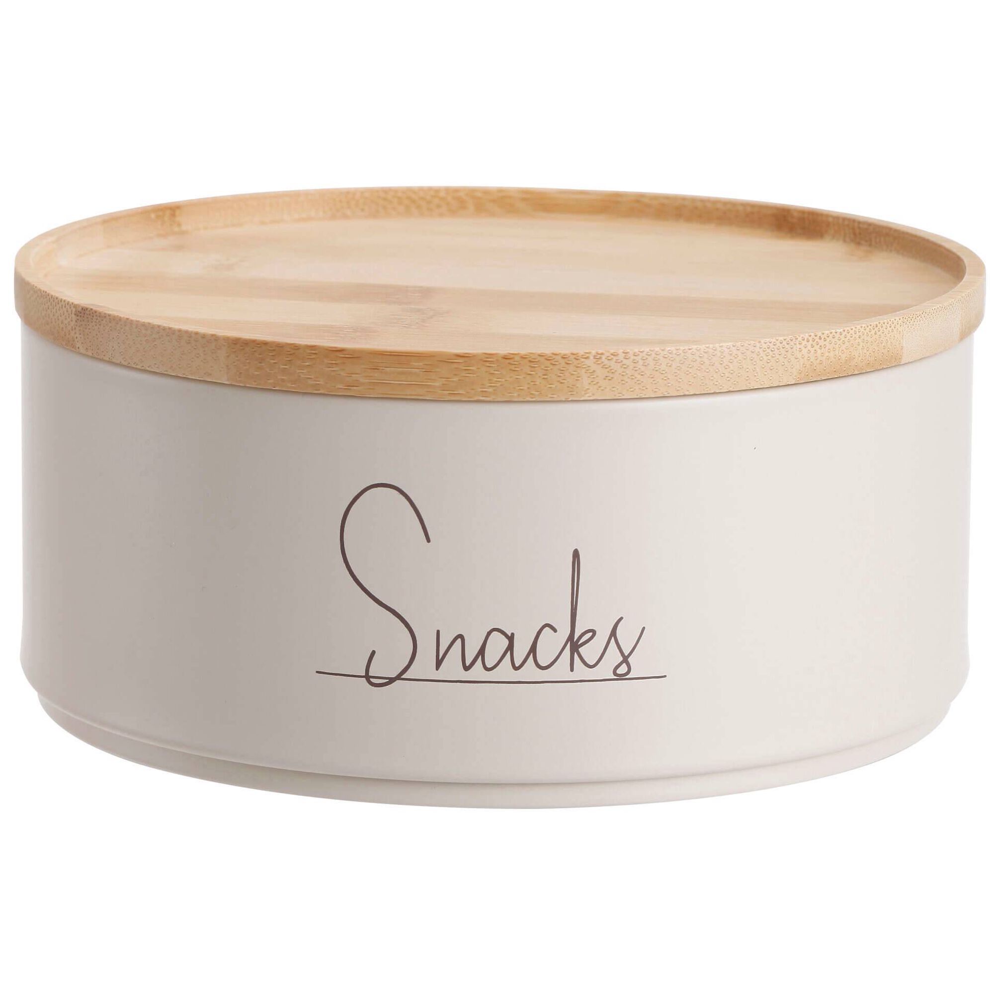 Lata Empilh&aacute;vel para Snacks Bege Kasa