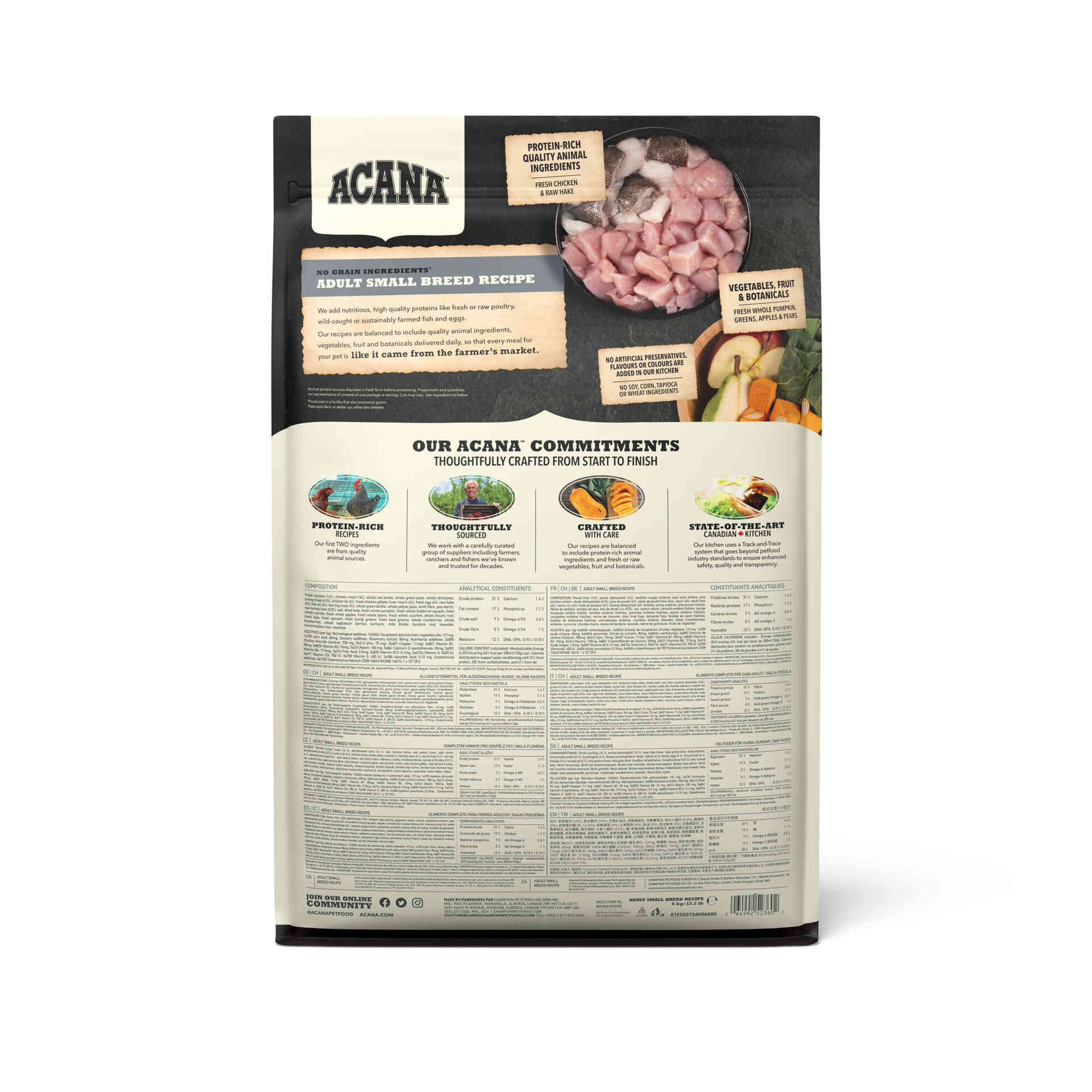 Ra&ccedil;&atilde;o para C&atilde;o Adulto Small Breed Recipe Acana