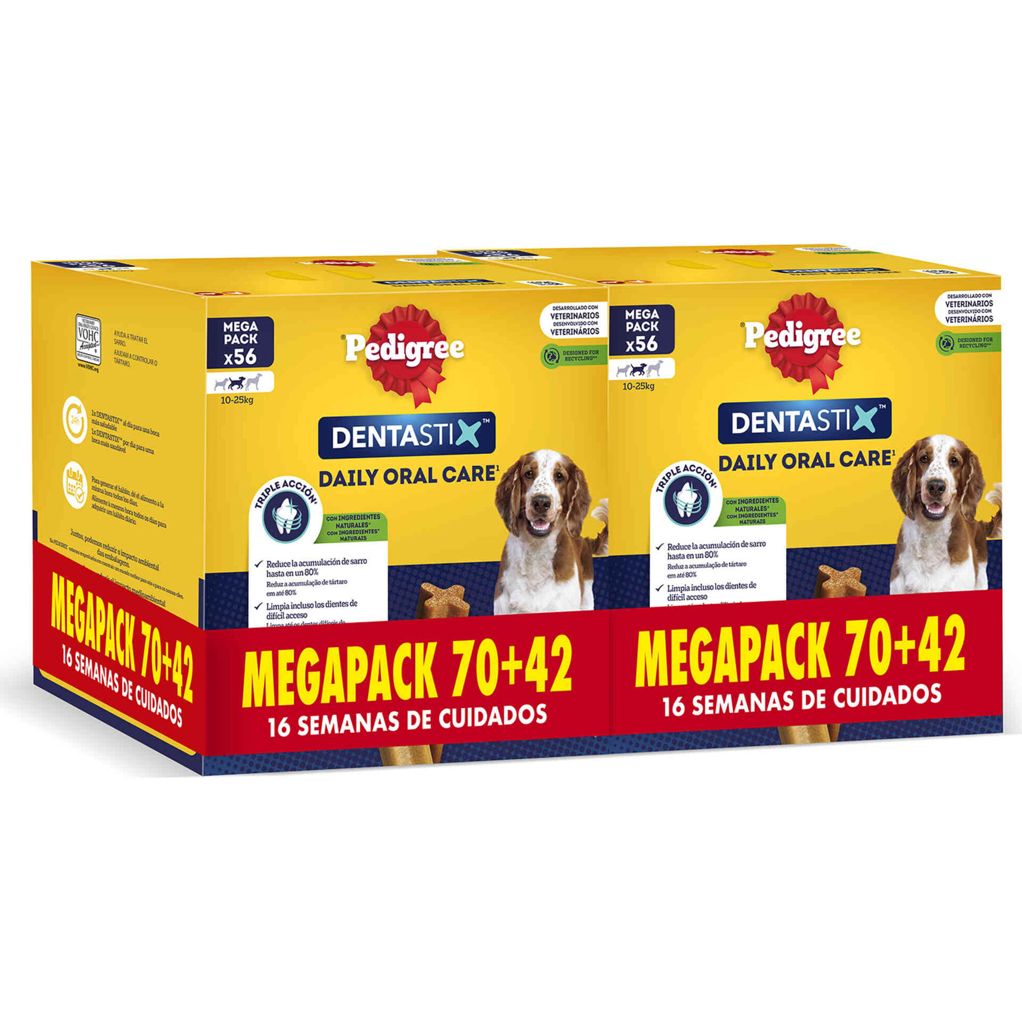 Snack para C&atilde;o Adulto M&eacute;dio Dentastix Pedigree