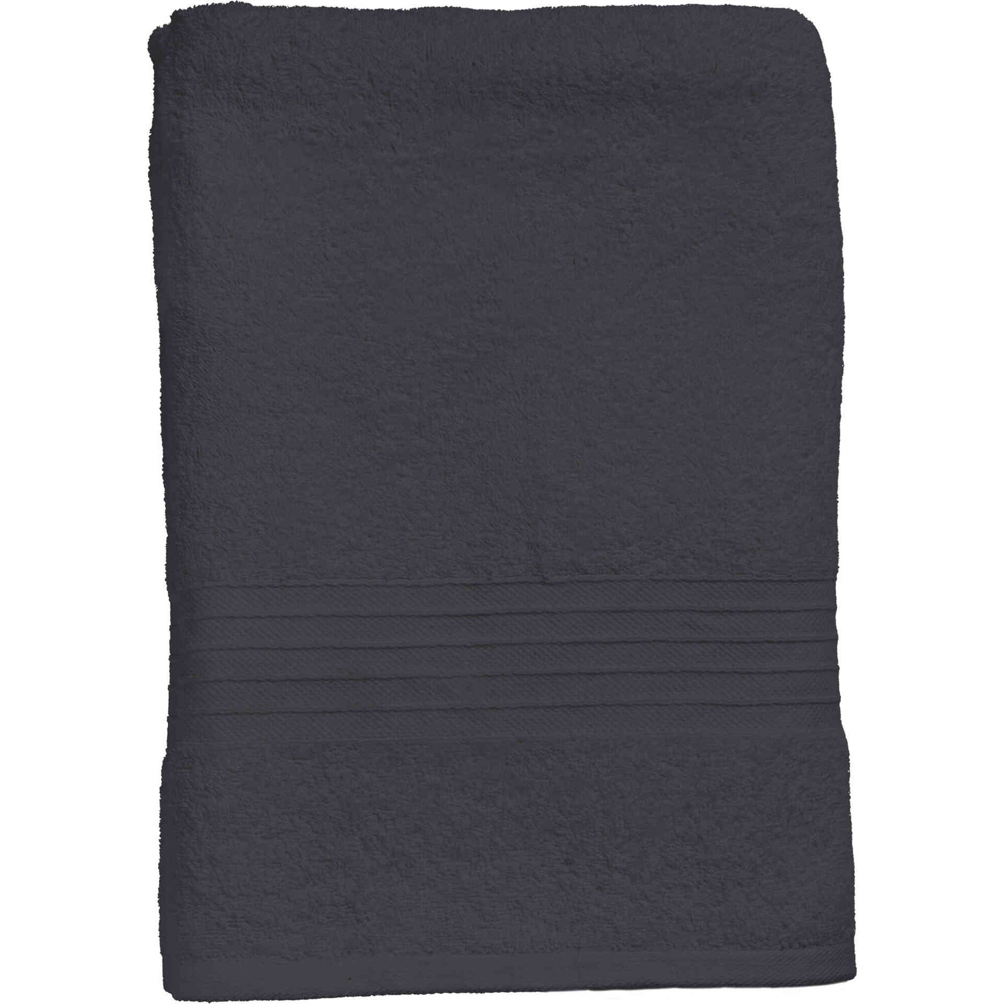 Toalhão Liso Suave 100x150cm Cinza Escuro
