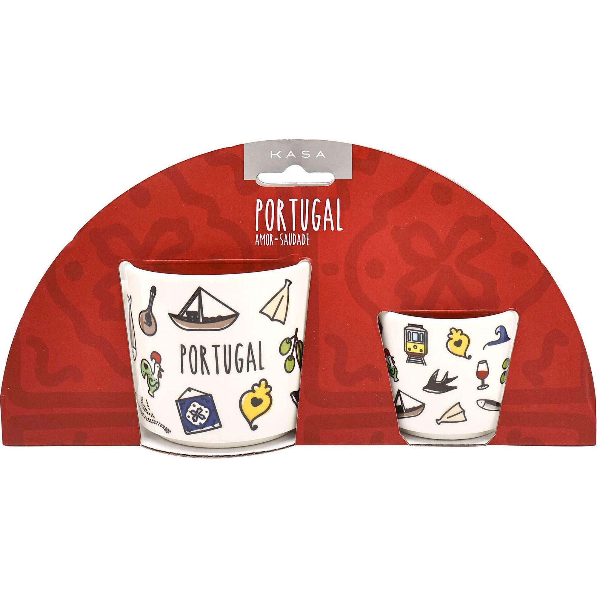 Conjunto Caneca e Ch&aacute;vena Turismo Kasa