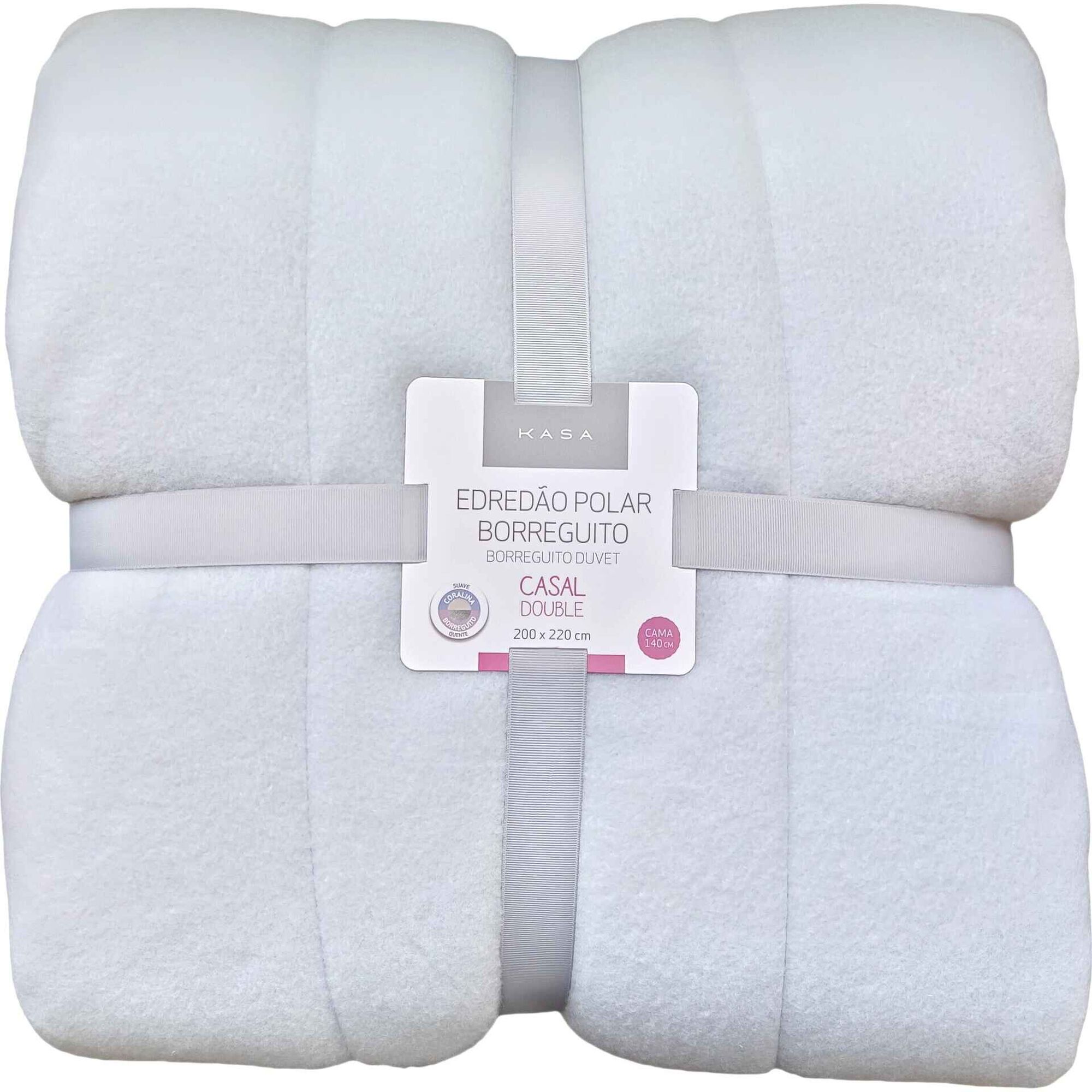 Edred&atilde;o Polar Borreguito 240x220cm Cinza