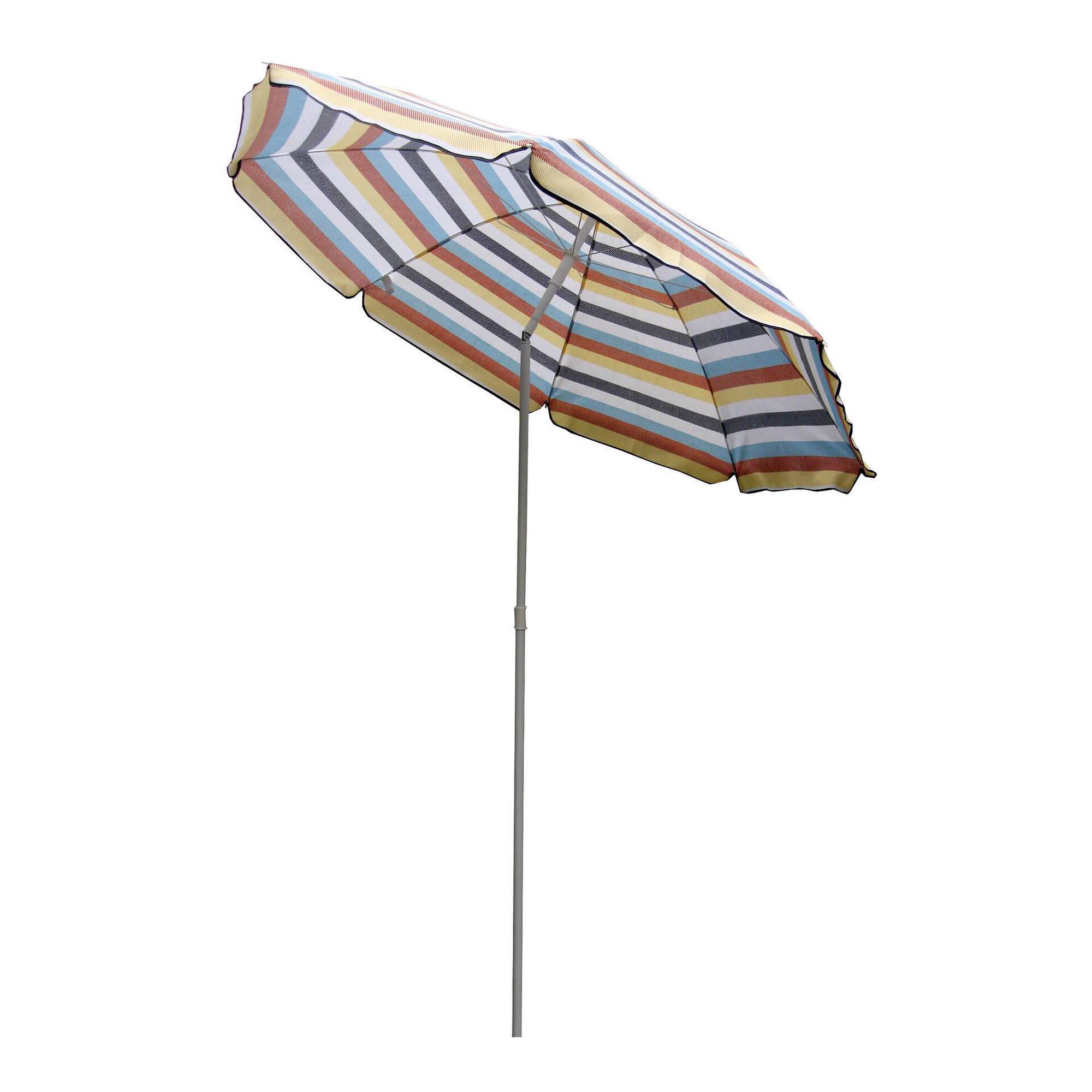 Guarda-sol de Praia 180cm Riscas Coloridas Malibu Guarda-sol de Praia 180cm Riscas Coloridas Malibu