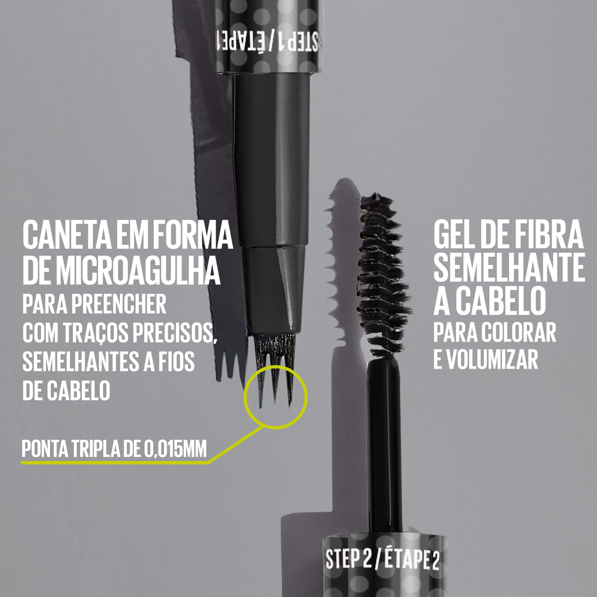 M&aacute;scara de Sobrancelhas Brow Insert 2 Soft Brown Maybelline New York