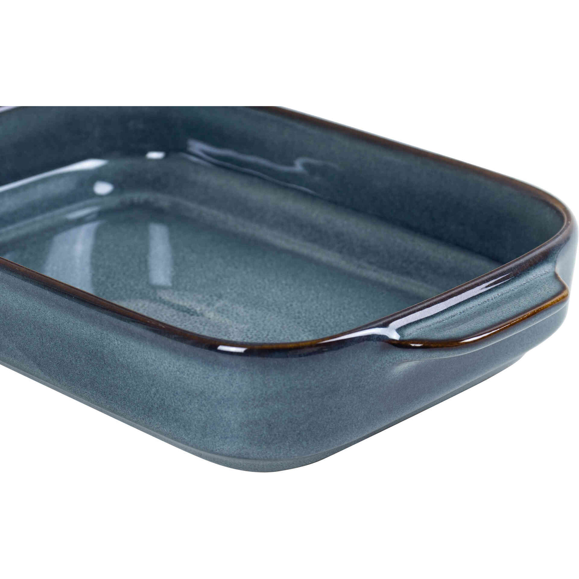 Assadeira Retangular Reativo 27x18cm Azul Kasa