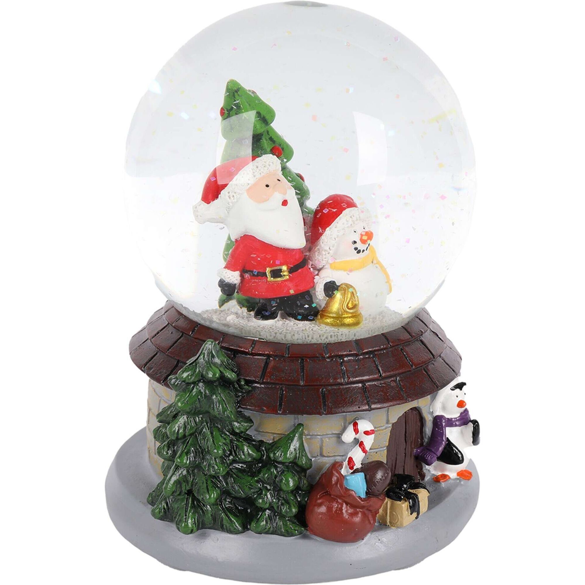 Globo Pai Natal 16cm com Música