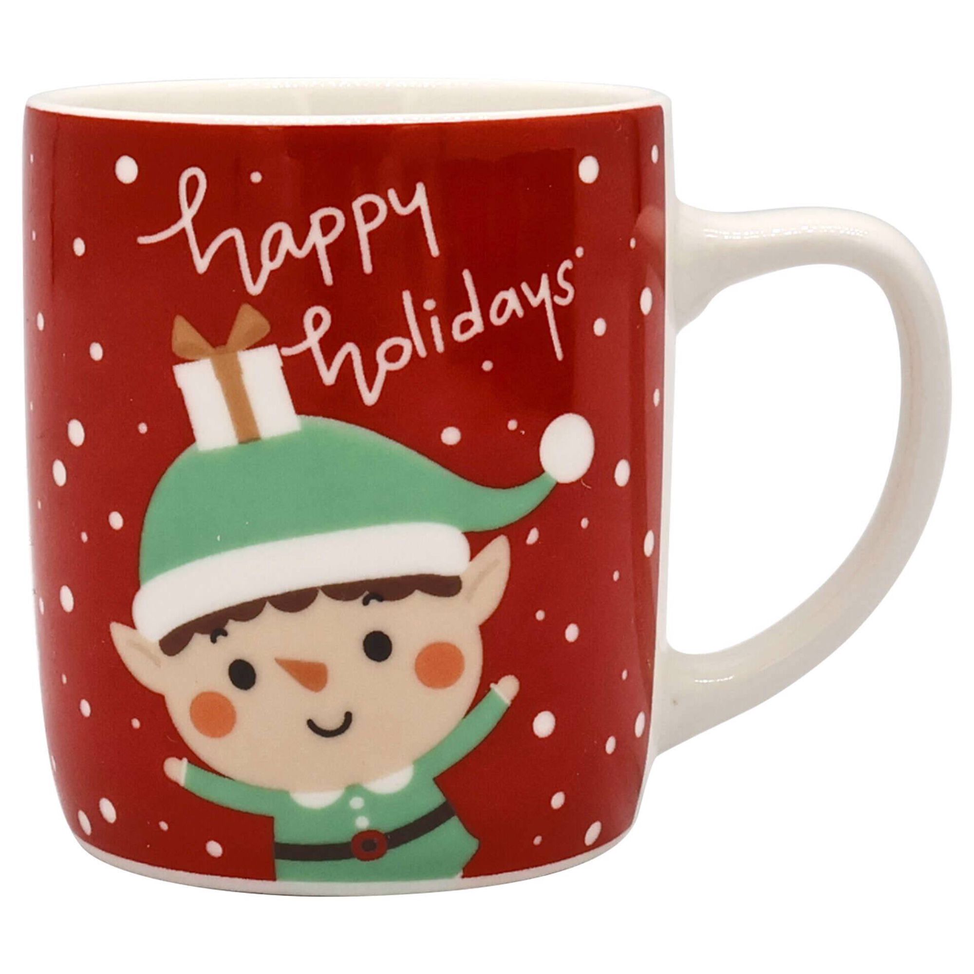 Conjunto 4 Chávenas Café Figuras Natal