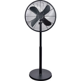 Ventoinha de P&eacute; 40cm 50W Preta 3 Velocidades