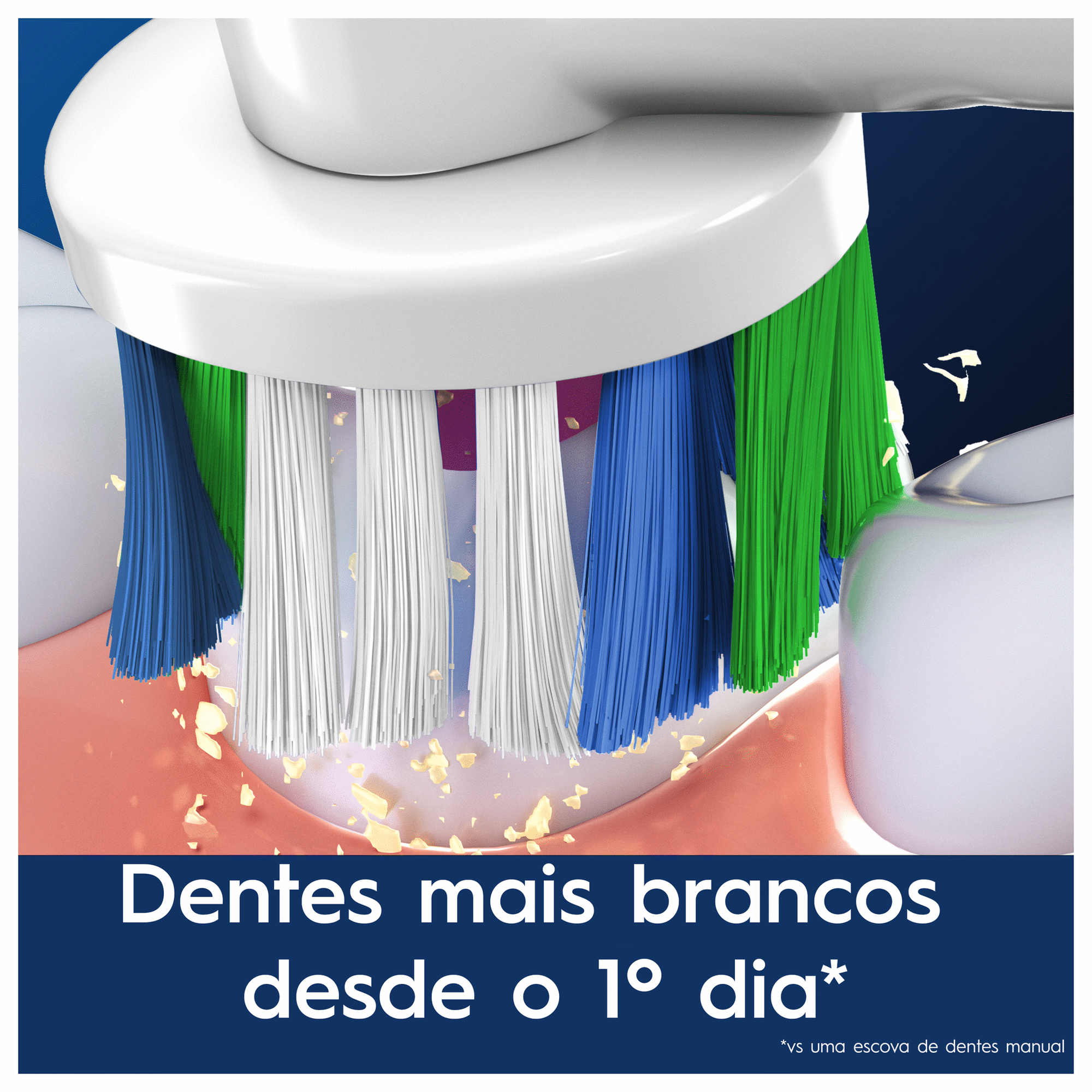 Recarga Escova de Dentes Elétrica Pro 3D White Branco