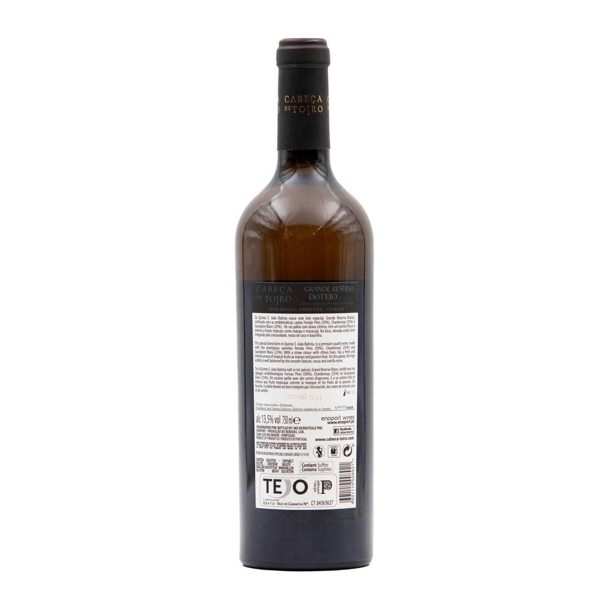 Cabe&ccedil;a De Toiro Grande Reserva Tejo Vinho Branco