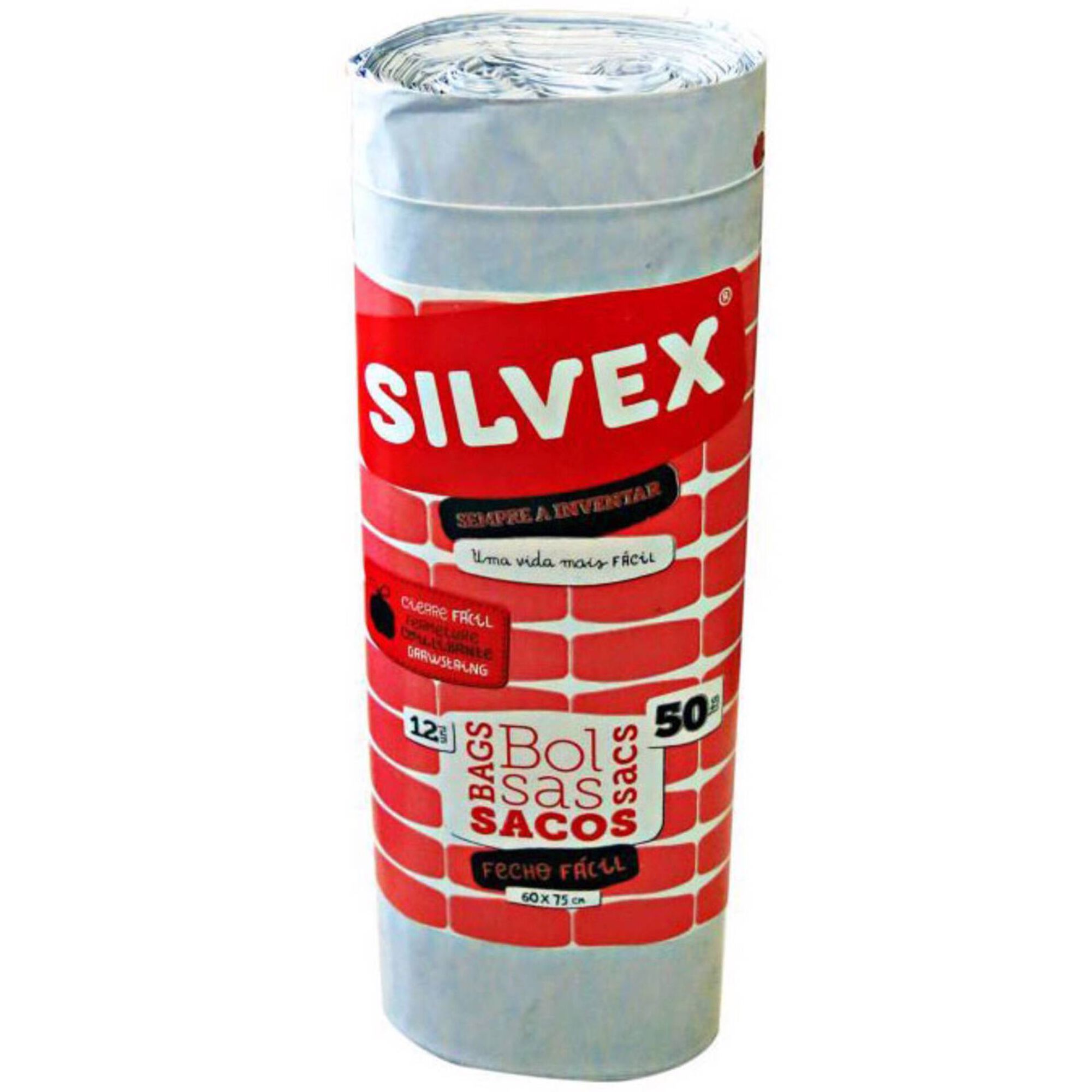 Sacos Lixo Fecho Fácil 50 lt
