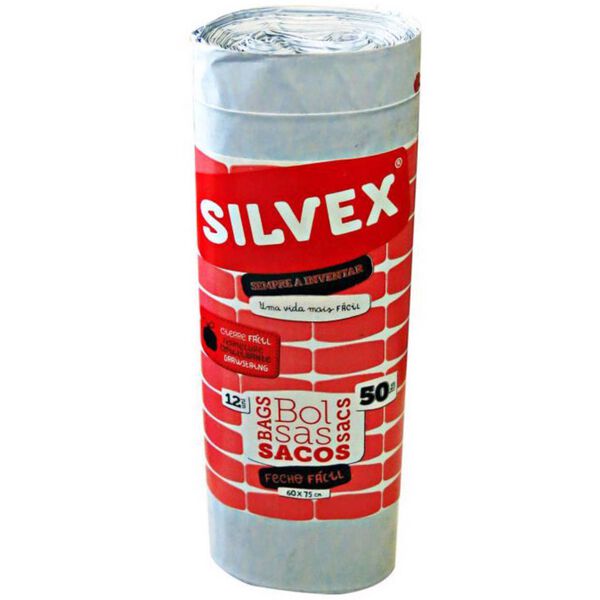 Sacos Lixo Fecho Fácil 50 lt Silvex