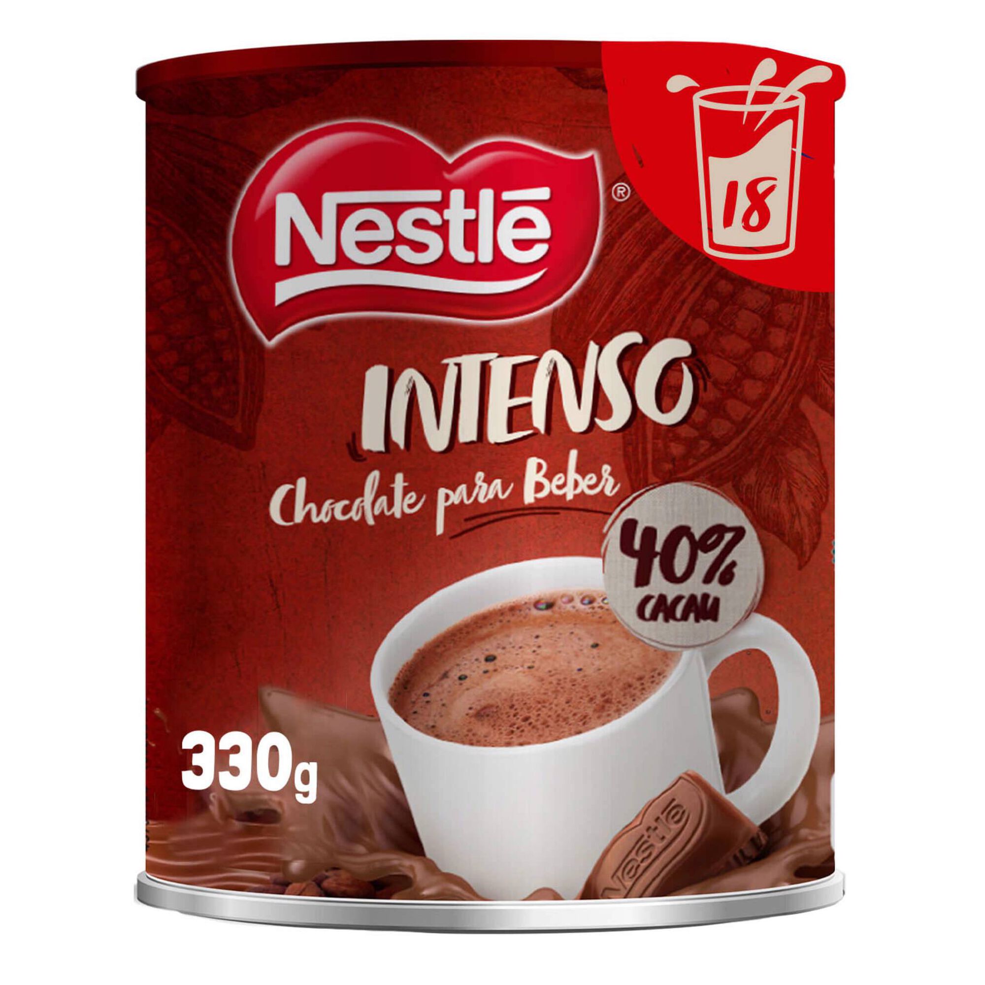 Bebida de Chocolate Solúvel Intenso 40% Cacau sem Glúten Bebida de Chocolate Solúvel Intenso 40% Cacau sem Glúten