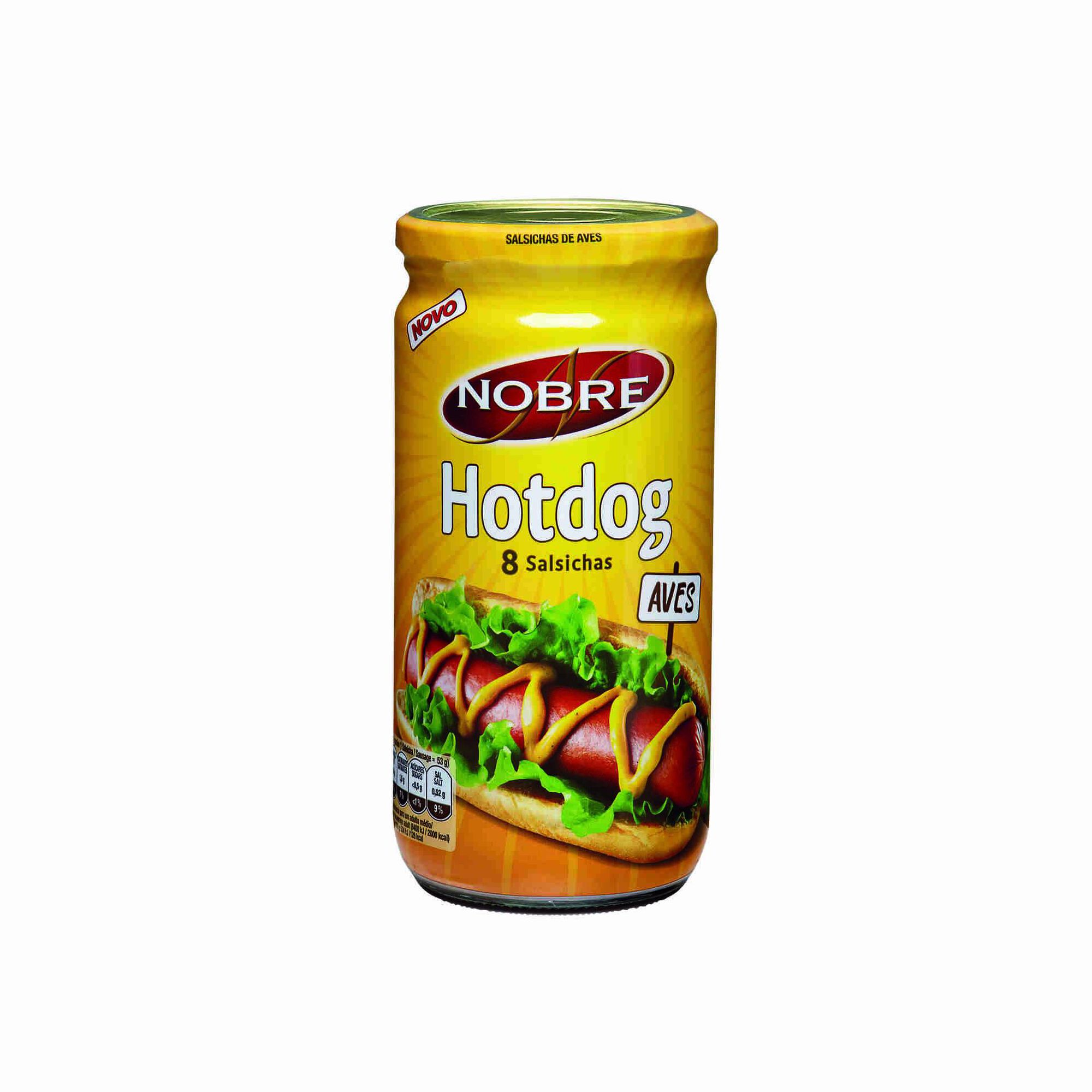 Salsichas de Aves Hot Dog Frasco 8 un