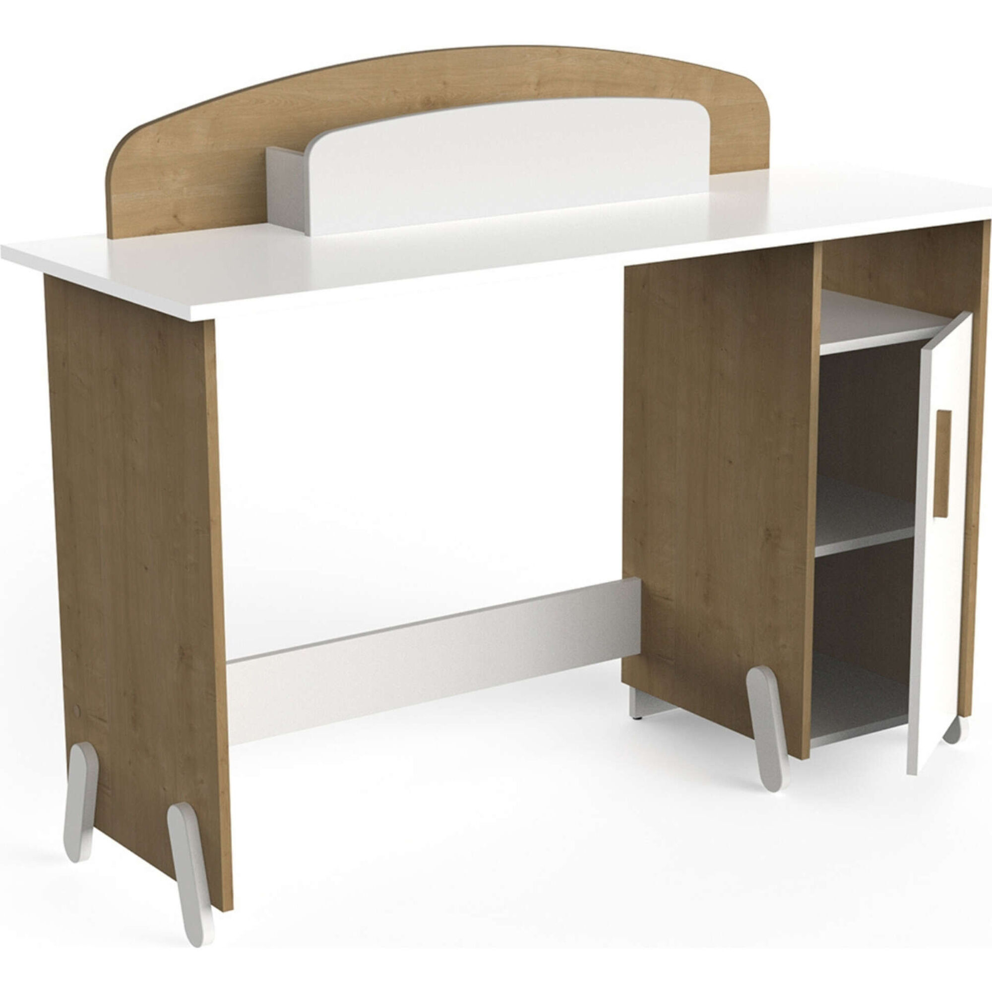 Secret&aacute;ria com Painel de Arruma&ccedil;&atilde;o 135x50x103cm Naili