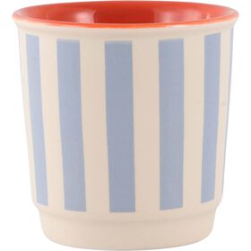 Copo Caf&eacute; 100ml Riscas Azuis Kasa