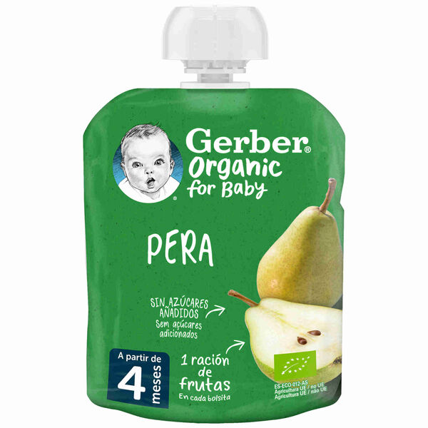 Saqueta de Fruta Pera +4M Gerber
