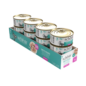 Comida H&uacute;mida para Gato Adulto Atum e Dourada Lata Schesir