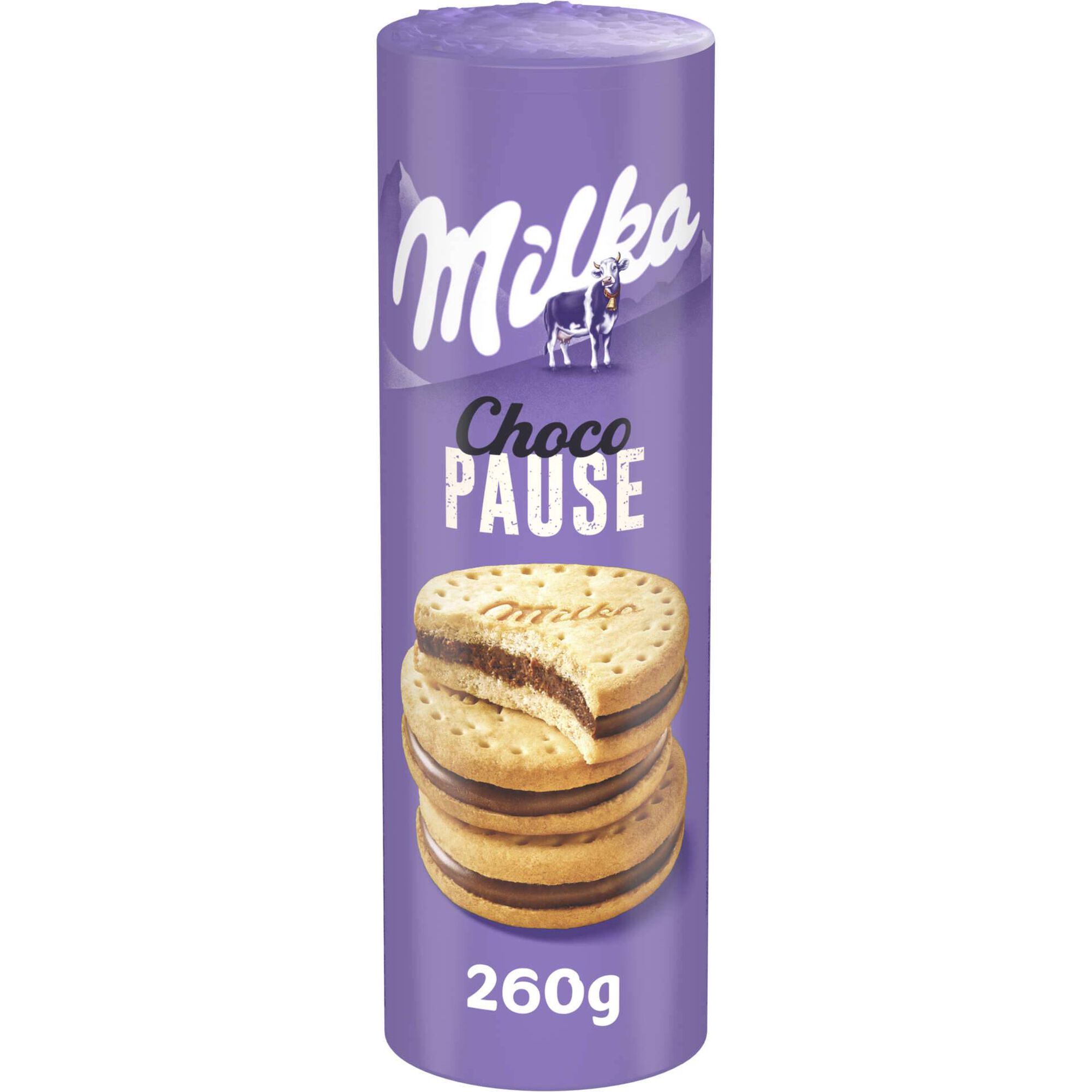 Bolachas Recheadas Chocolate Choco Pause Milka