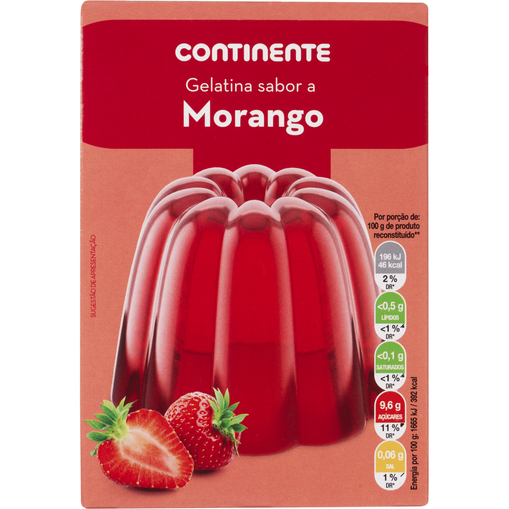 Gelatina em Pó Morango