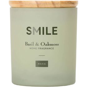 Vela em Copo com Tampa 206g Smile Verde Kasa