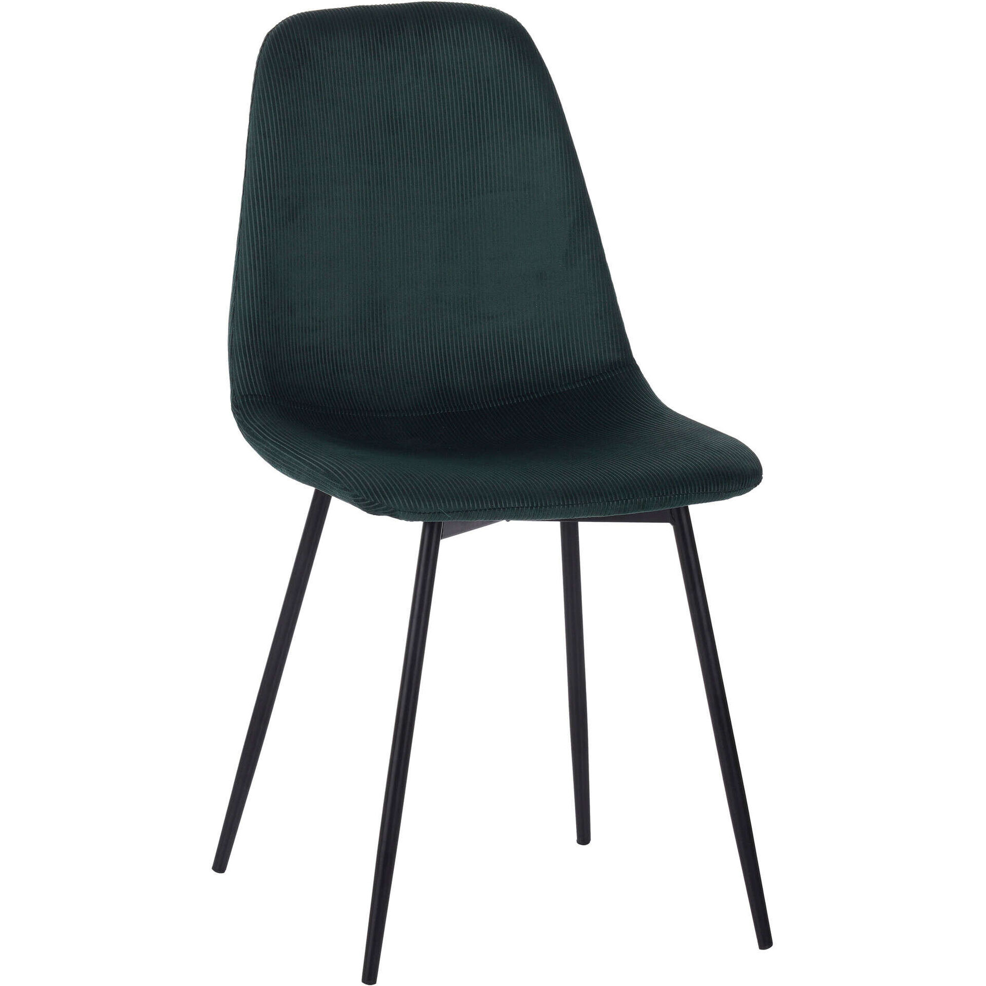 Cadeira Estofada Verde Velvet Kasa