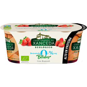 Iogurte Bifidus Magro Cremoso Morango Casa Grande de Xanceda