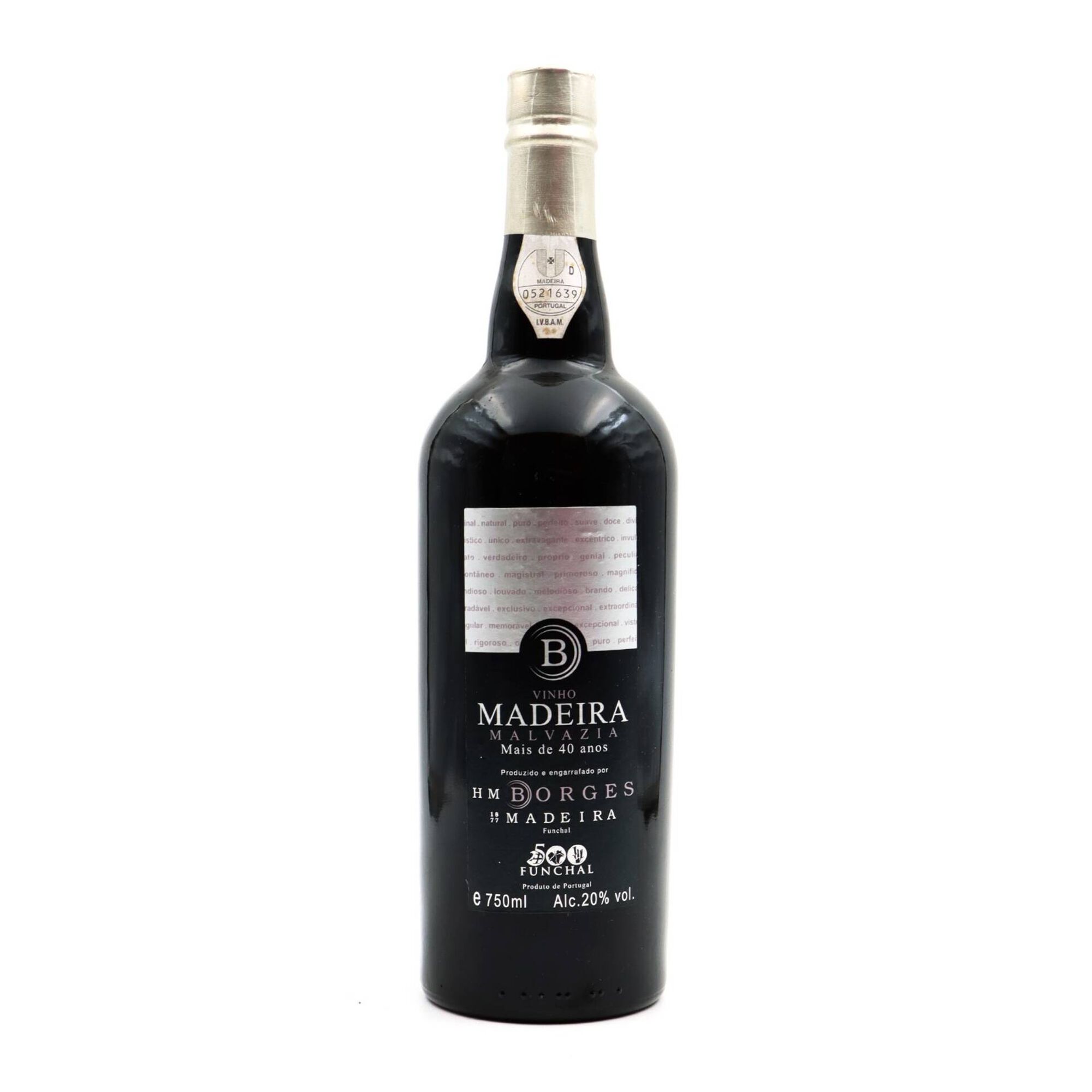 H. M. Borges Malvasia 40 Anos Vinho da Madeira